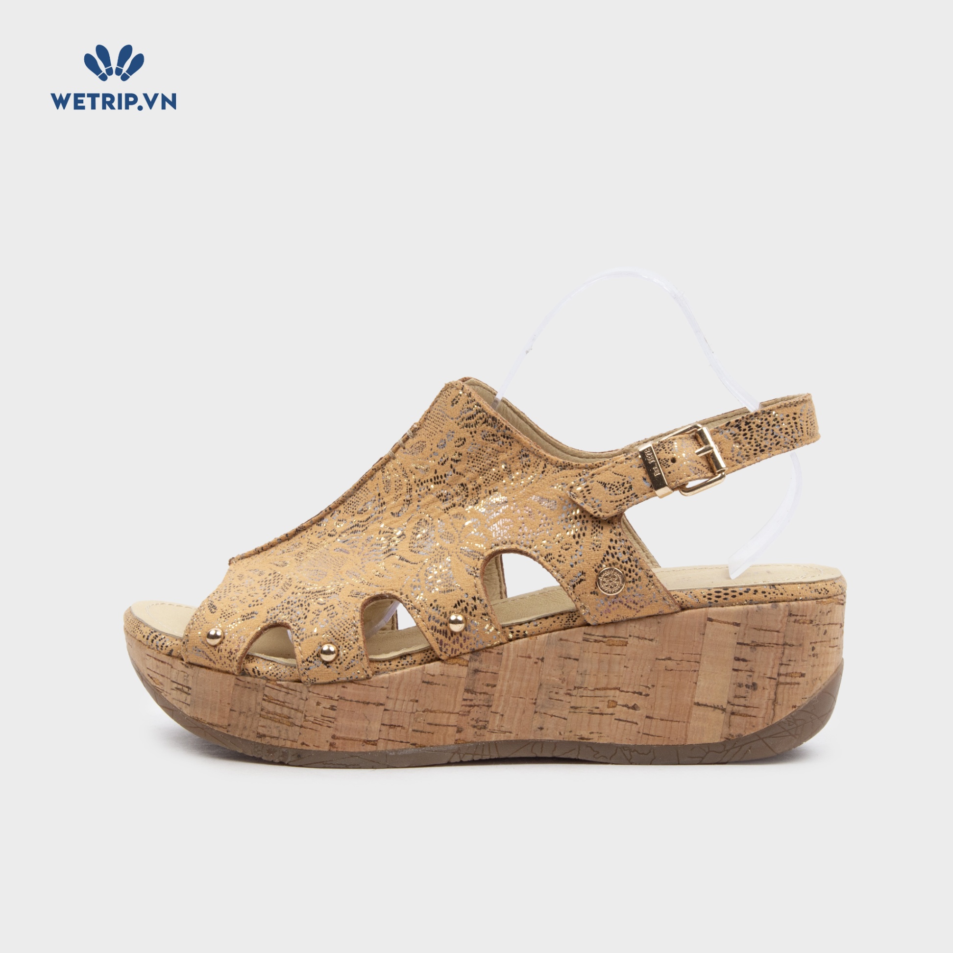 Sandal Xuồng Bussola (Nâu da bò lót be) Mã SDX-BSL-105-C