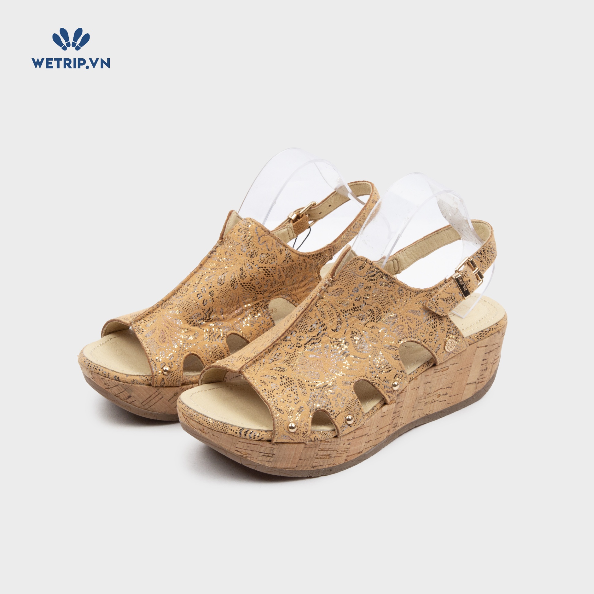 Sandal Xuồng Bussola (Nâu da bò lót be) Mã SDX-BSL-105-C