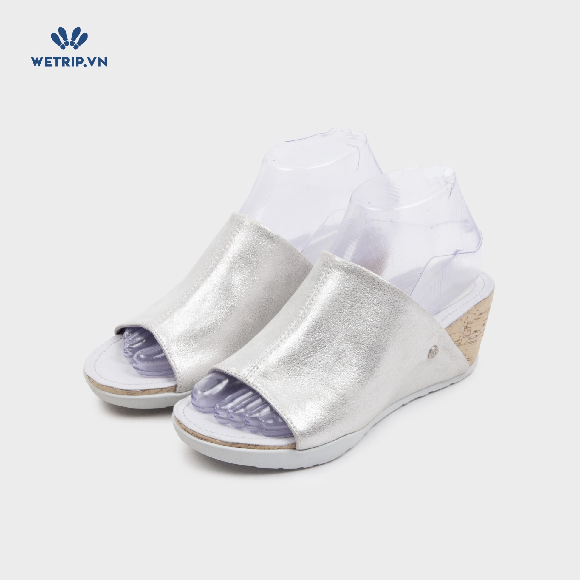 Sandal Xuồng Bussola (Bạc nubuck) Mã SDX-BSL-102-B