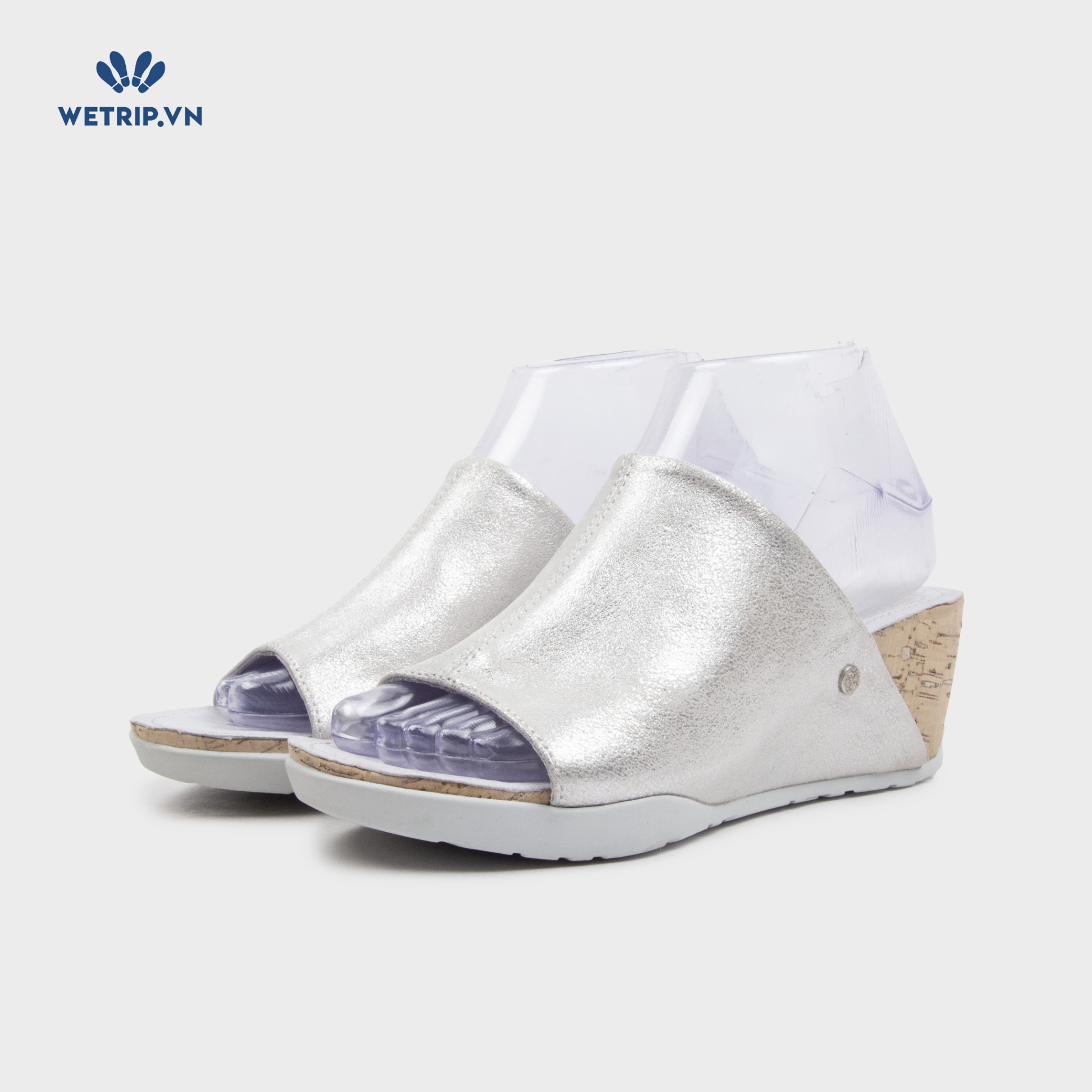 Sandal Xuồng Bussola (Bạc nubuck) Mã SDX-BSL-102-B