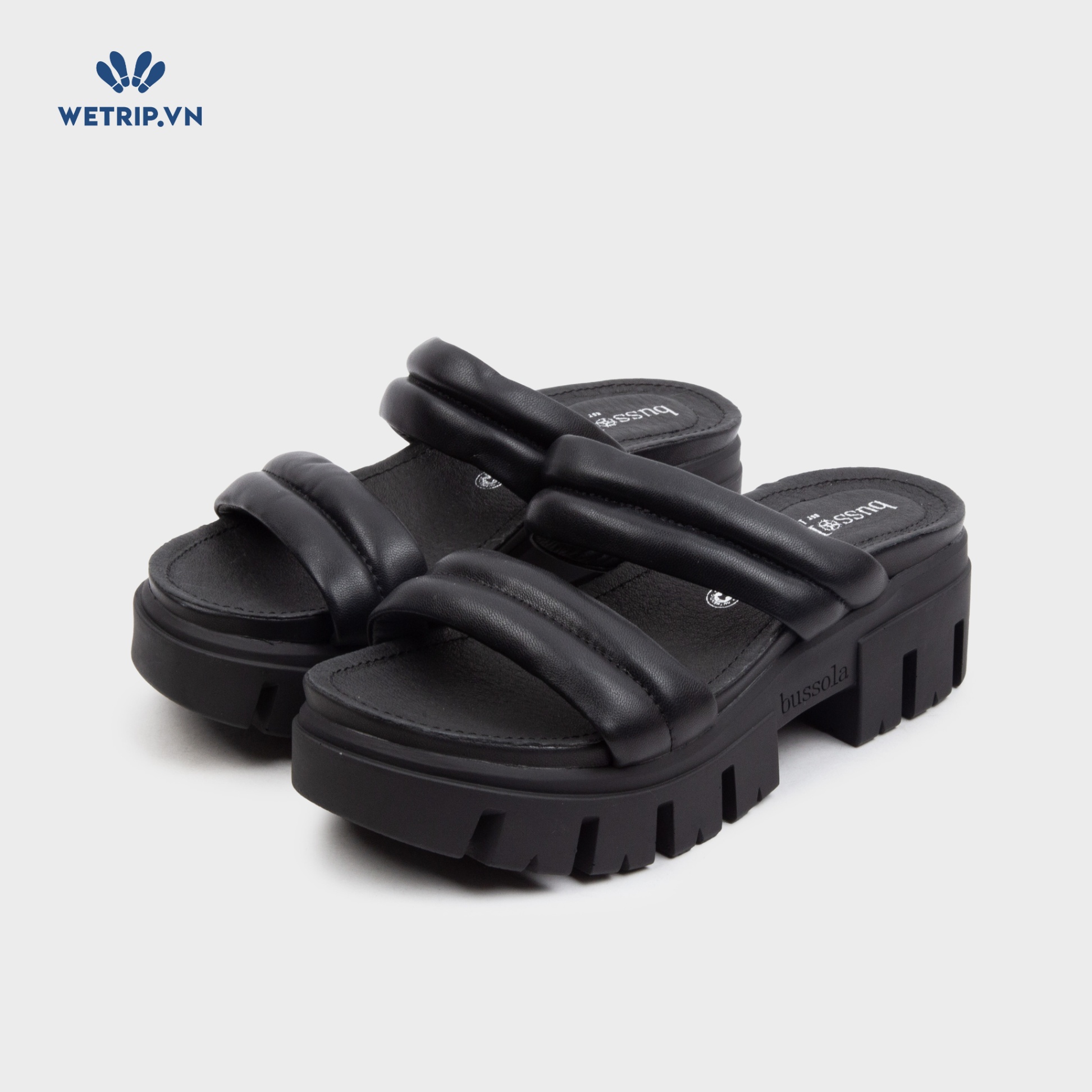 Sandal Cao Gót Bussola (Đen) Mã SDCG-BSL-101-A