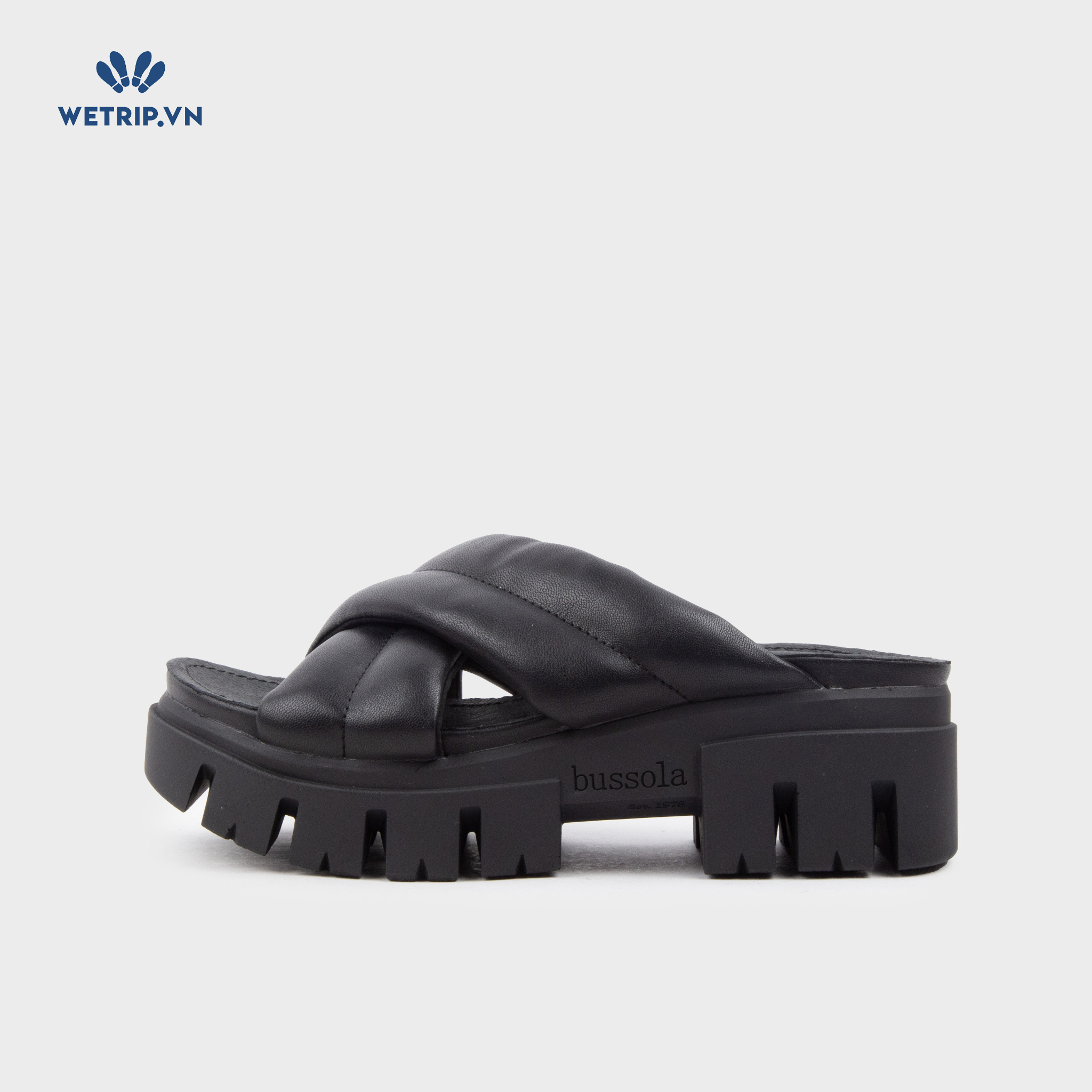 Sandal Cao Gót Bussola (Đen) Mã SDCG-BSL-100-A