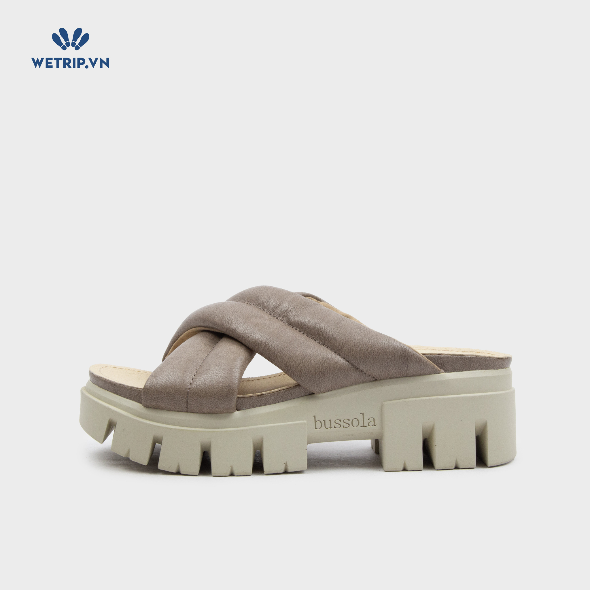 Sandal Cao Gót Bussola (Nâu) Mã SDCG-BSL-100-B