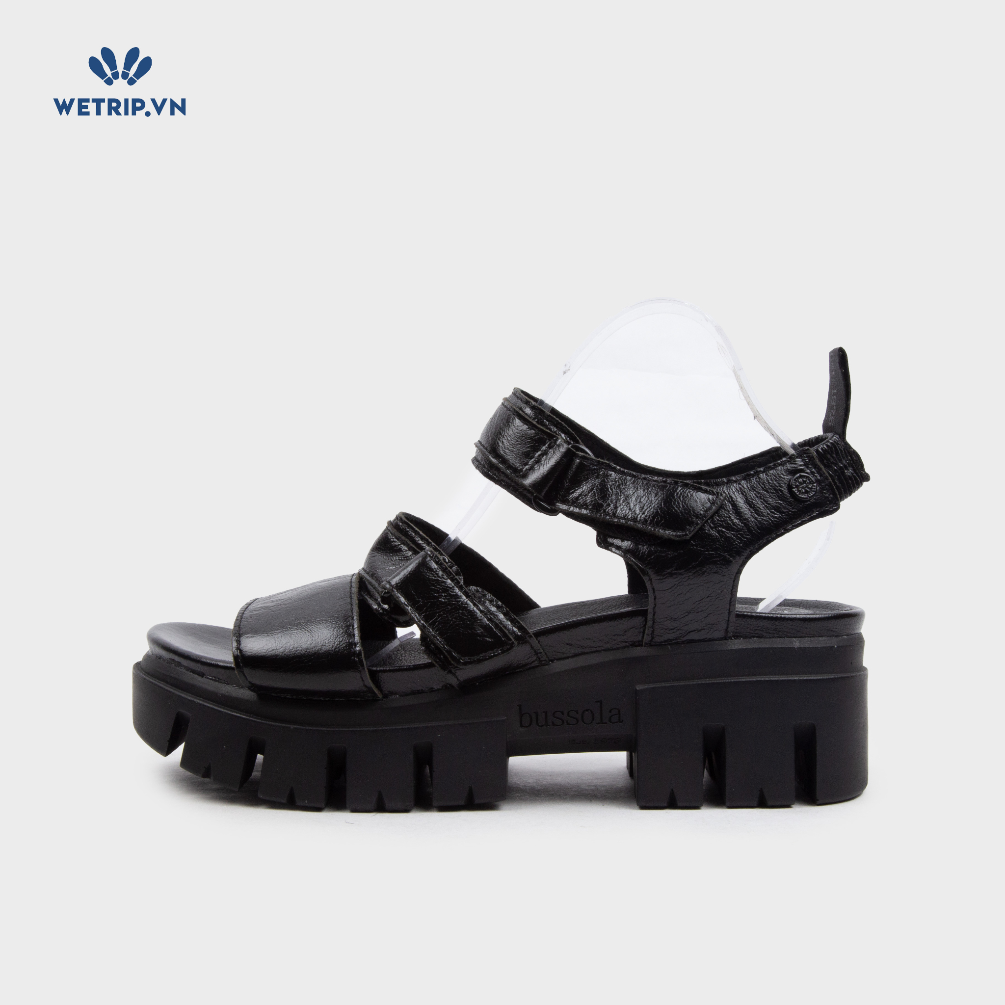Sandal Cao Gót Bussola (Đen) Mã SDCG-BSL-108-A