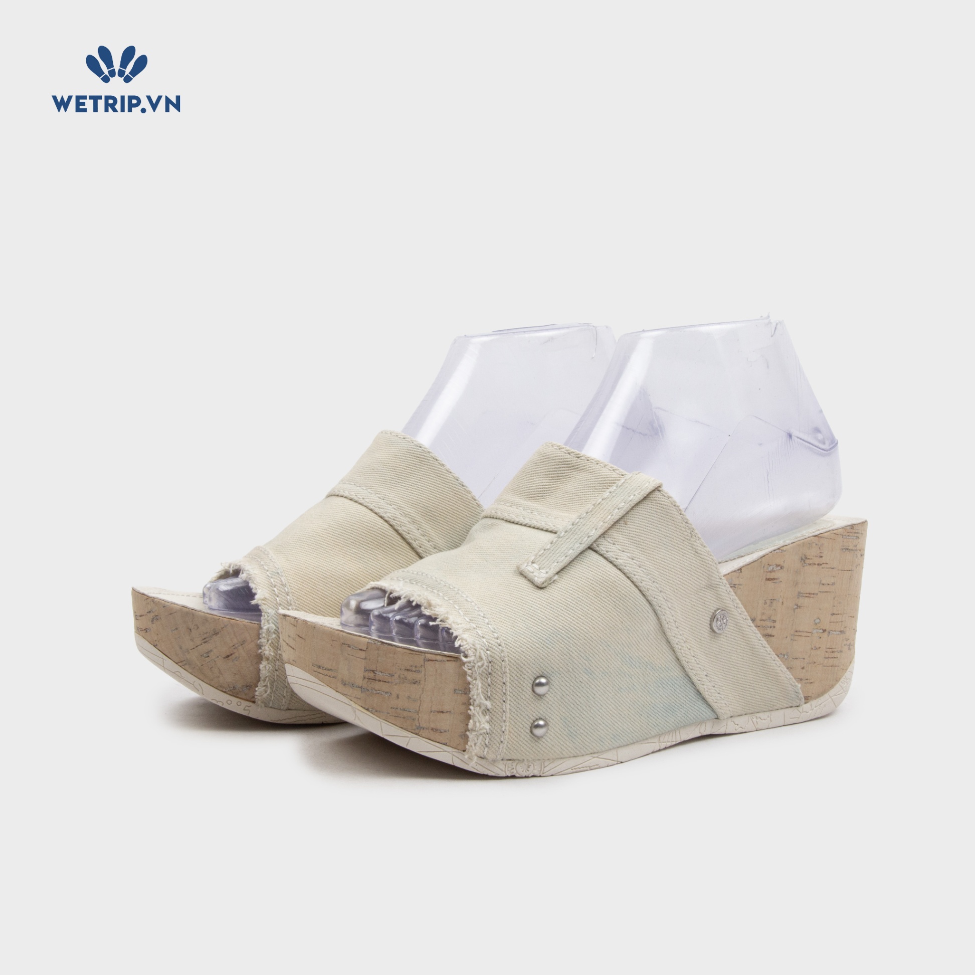 Sandal Xuồng Bussola (Xanh nhạt vải bò) Mã SDX-BSL-104-A