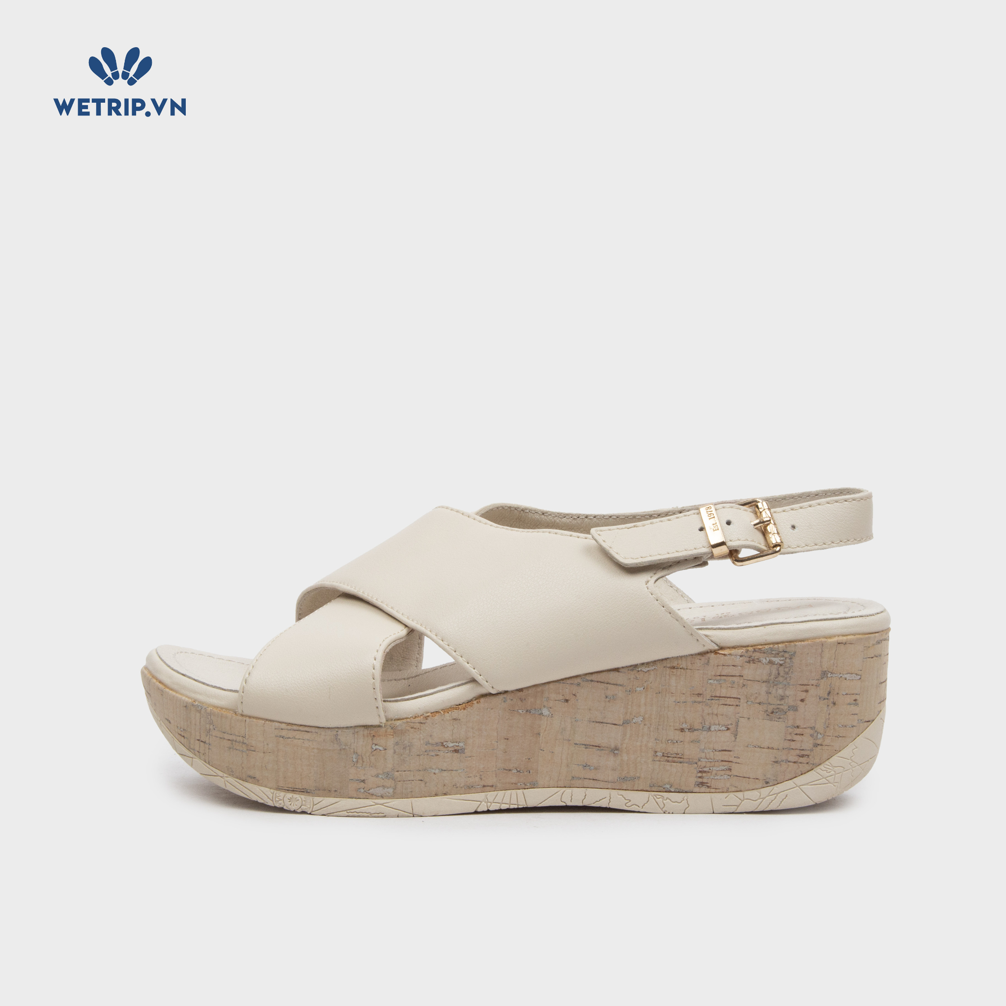 Sandal Xuồng Bussola (Kem) Mã SDX-BSL-110-B