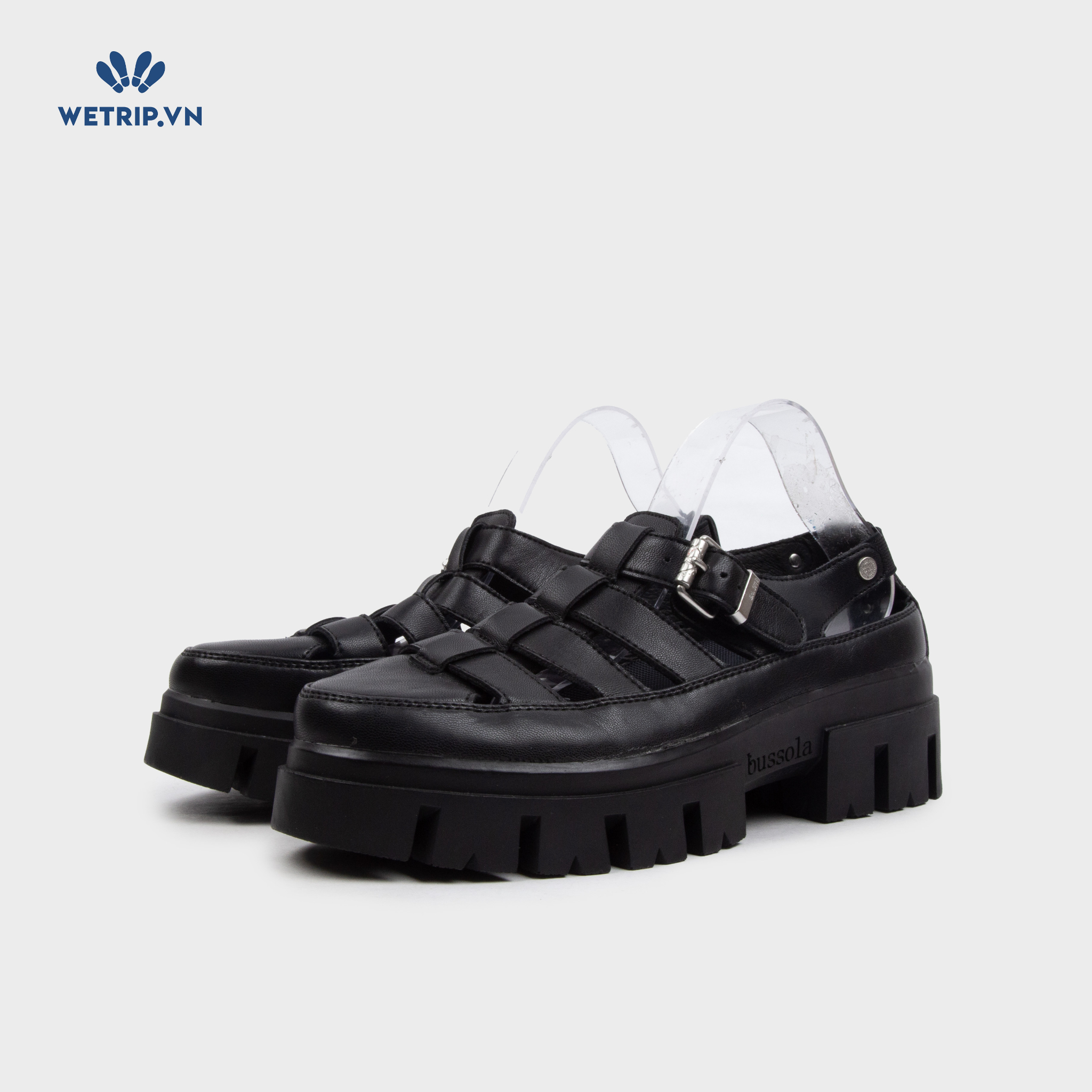 Sandal Cao Gót Bussola (Đen) Mã SDCG-BSL-106-A