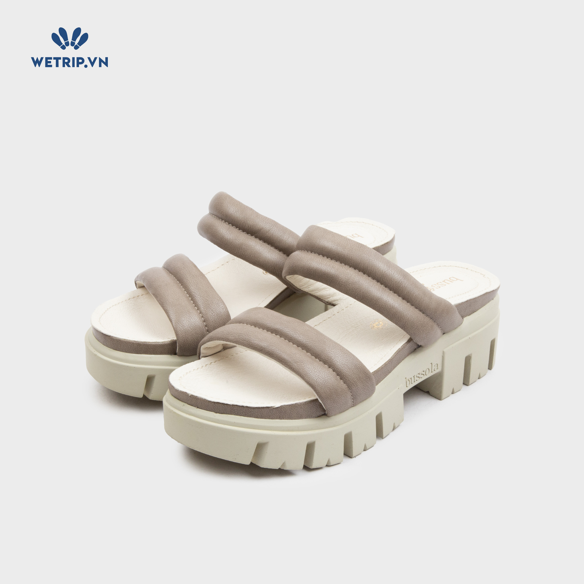 Sandal Cao Gót Bussola (Nâu) Mã SDCG-BSL-101-C