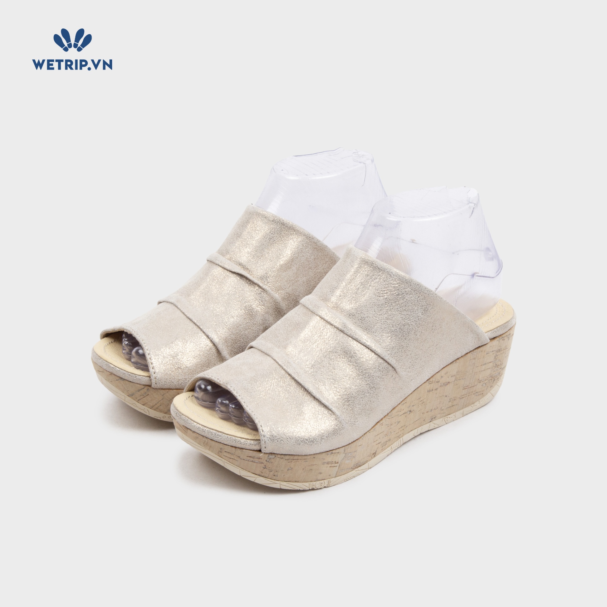 Sandal Xuồng Bussola (Ánh vàng nubuck) Mã SDX-BSL-101-C