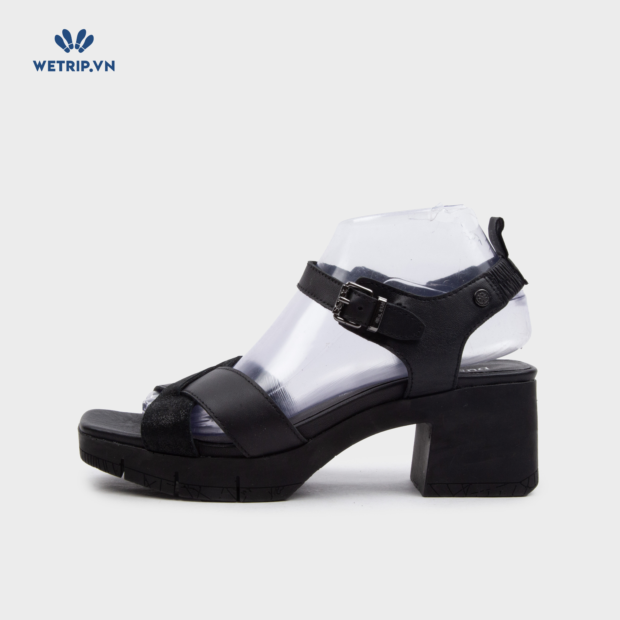 Sandal Cao Gót Bussola (Đen) Mã SDCG-BSL-107-A