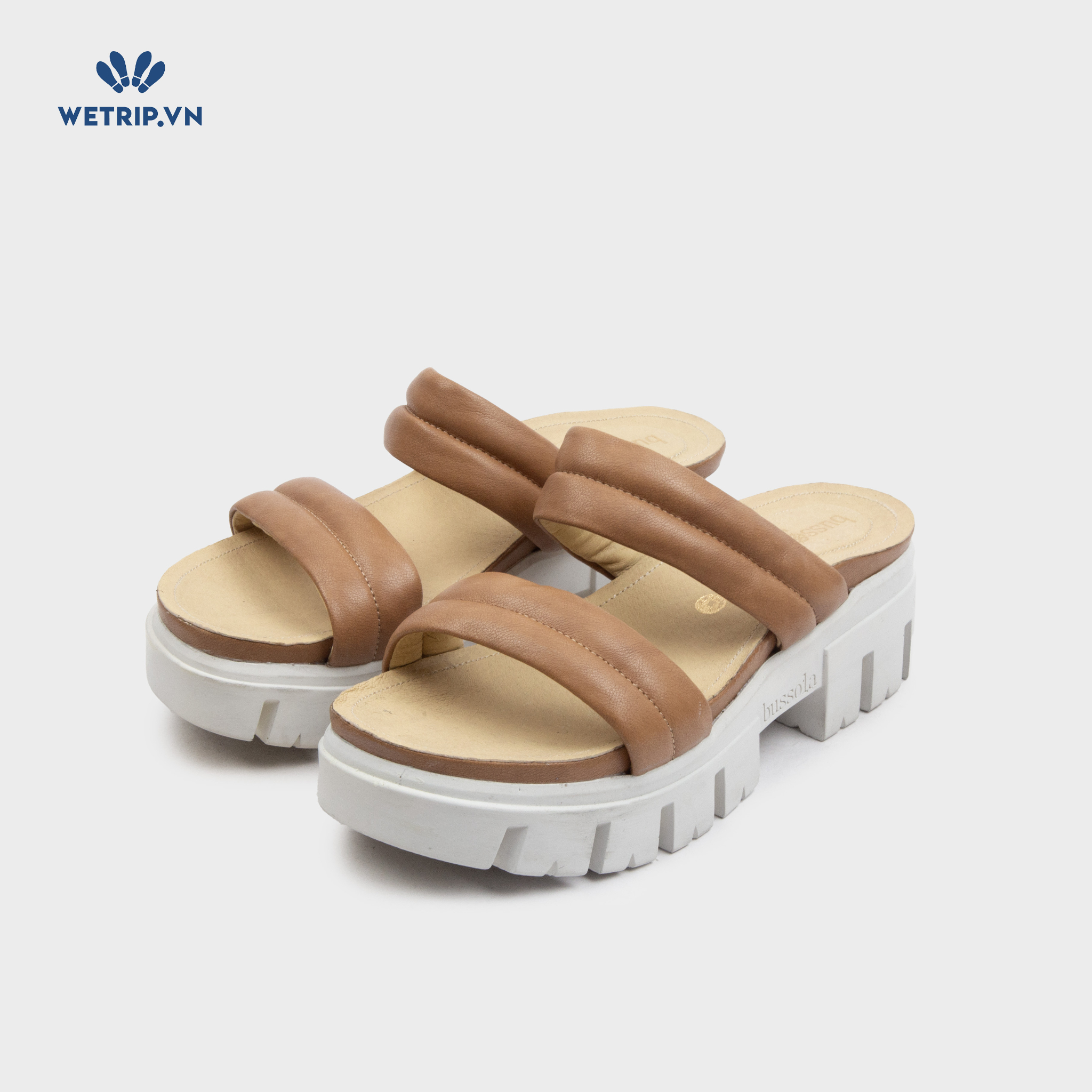 Sandal Cao Gót Bussola (Da bò) Mã SDCG-BSL-101-B