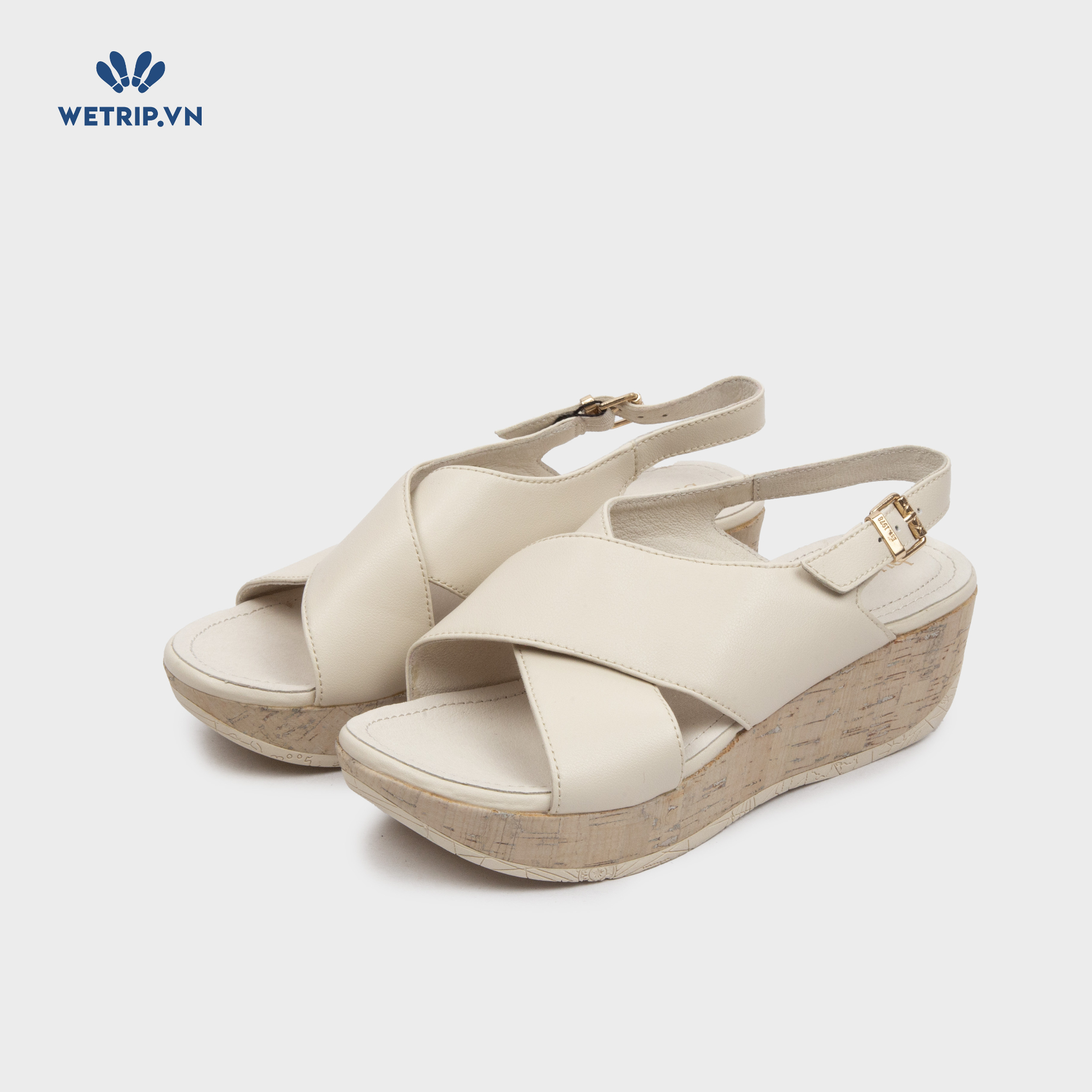 Sandal Xuồng Bussola (Kem) Mã SDX-BSL-110-B