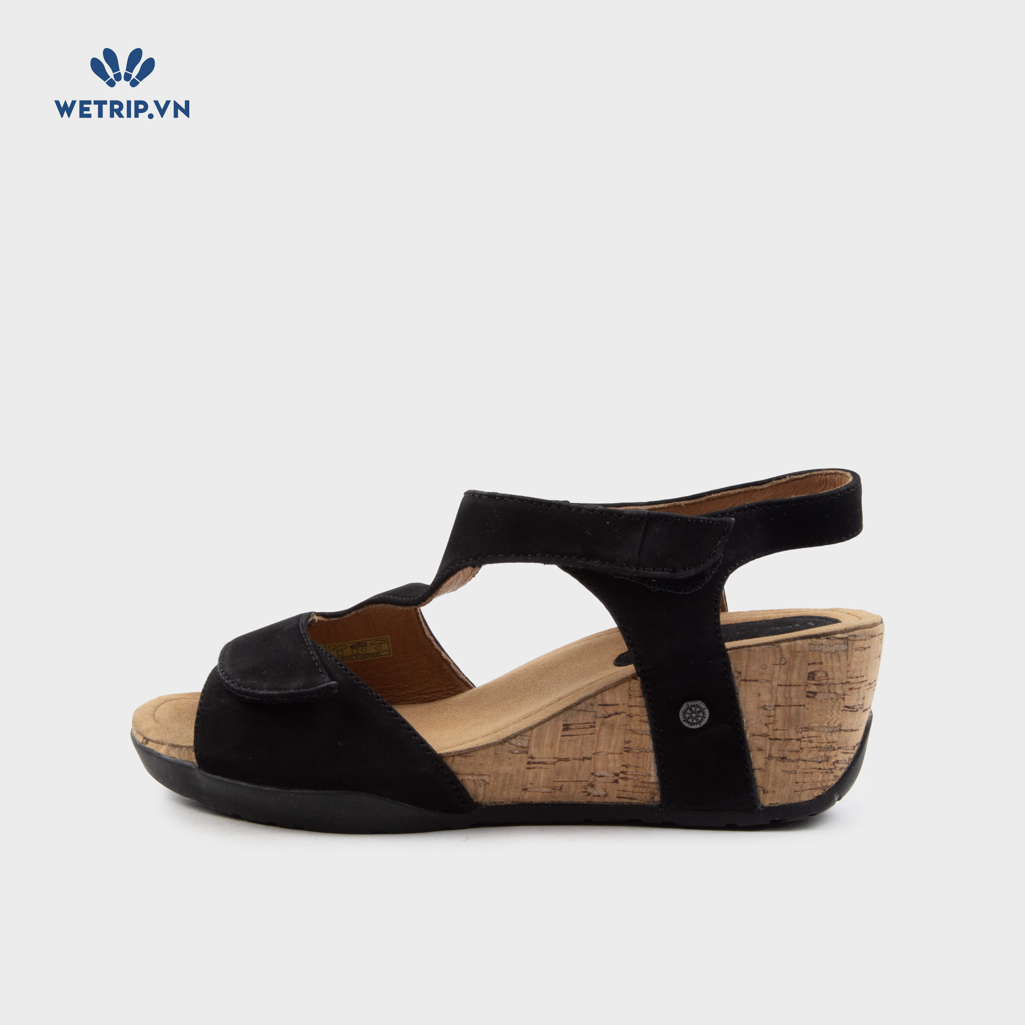 Sandal Xuồng Bussola (Quai đen da lộn) Mã SDX-BSL-121-A2