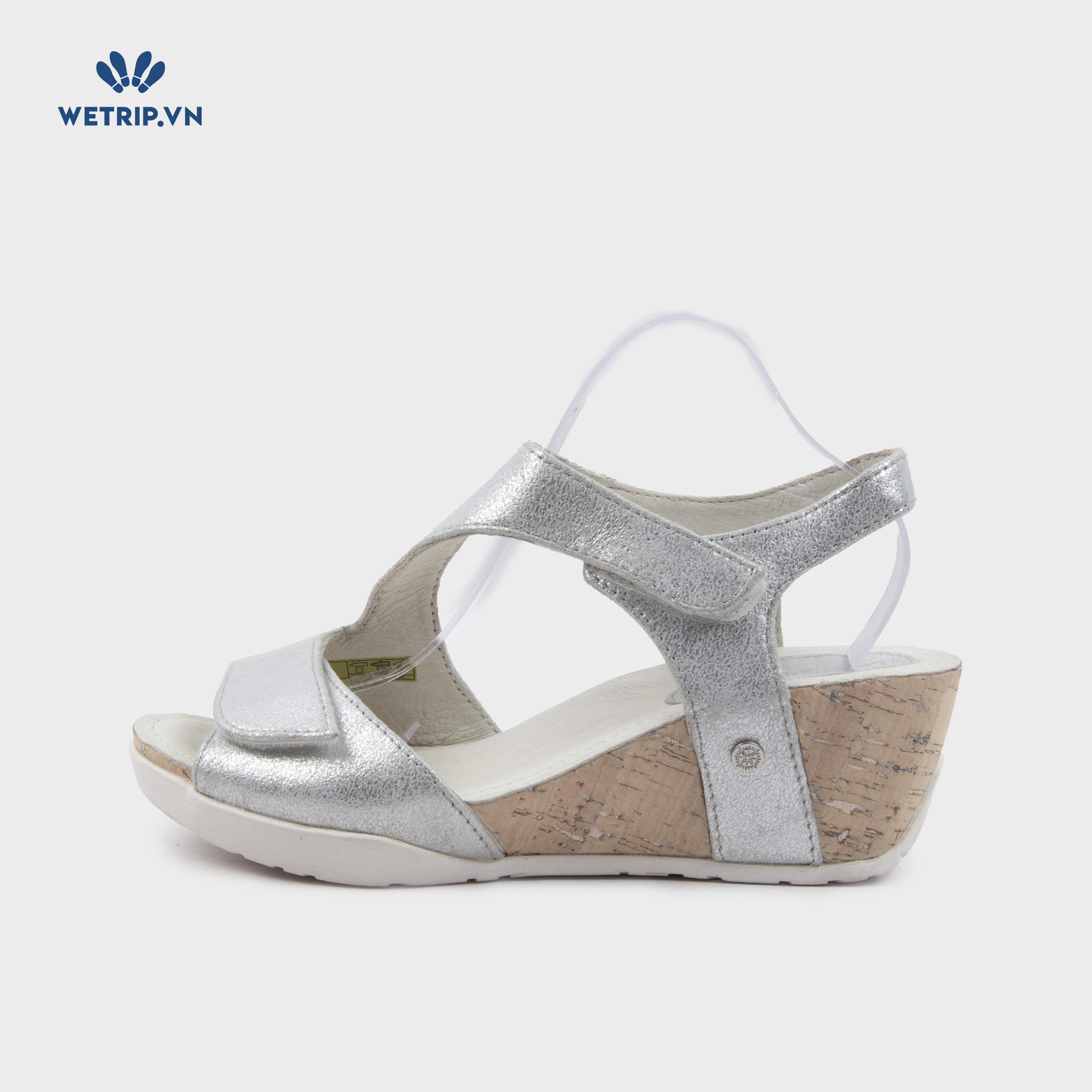 Sandal Xuồng Bussola (Ánh bạc lót kem) Mã SDX-BSL-121-E