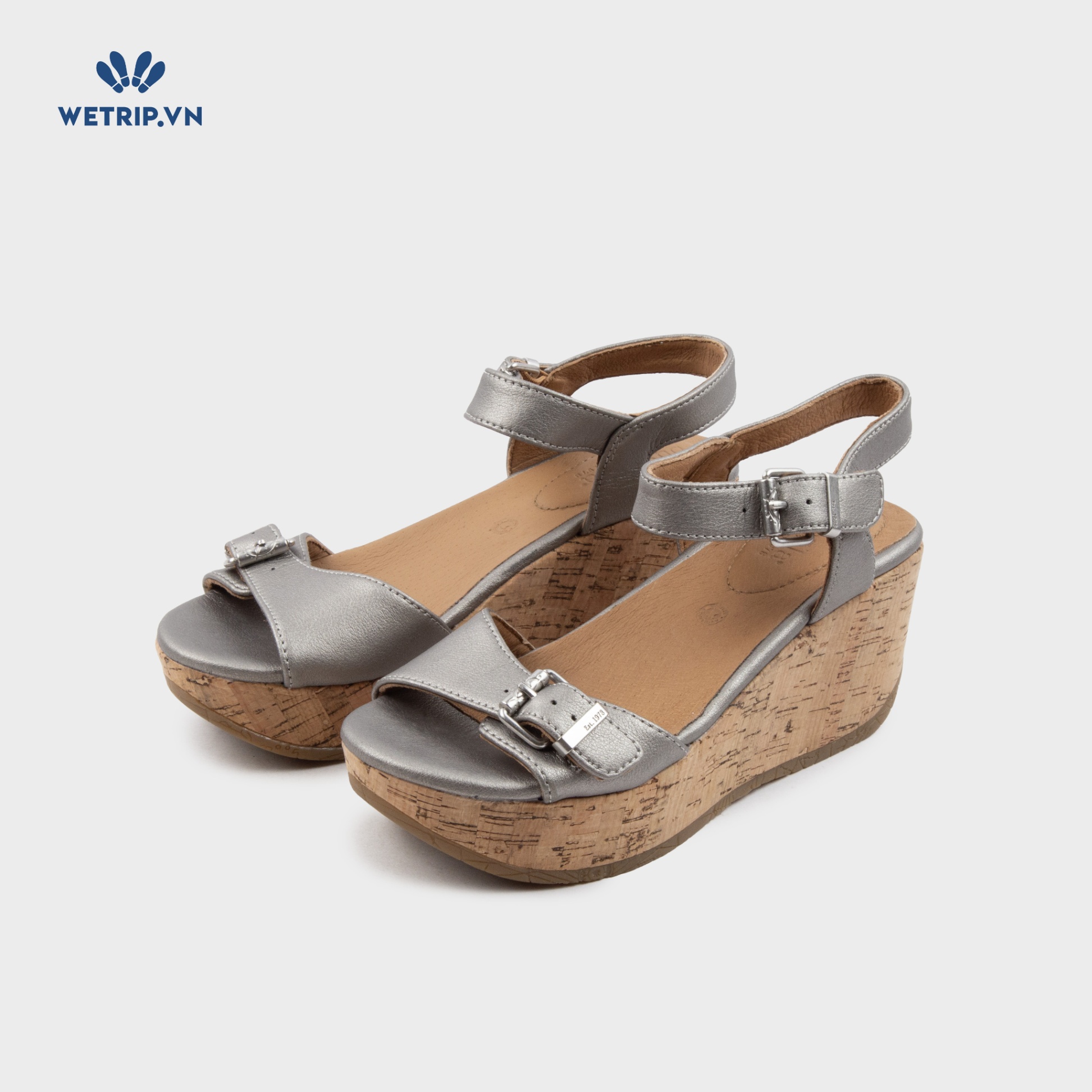 Sandal Xuồng Bussola (Ánh bạc đế nâu) Mã SDX-BSL-118-C