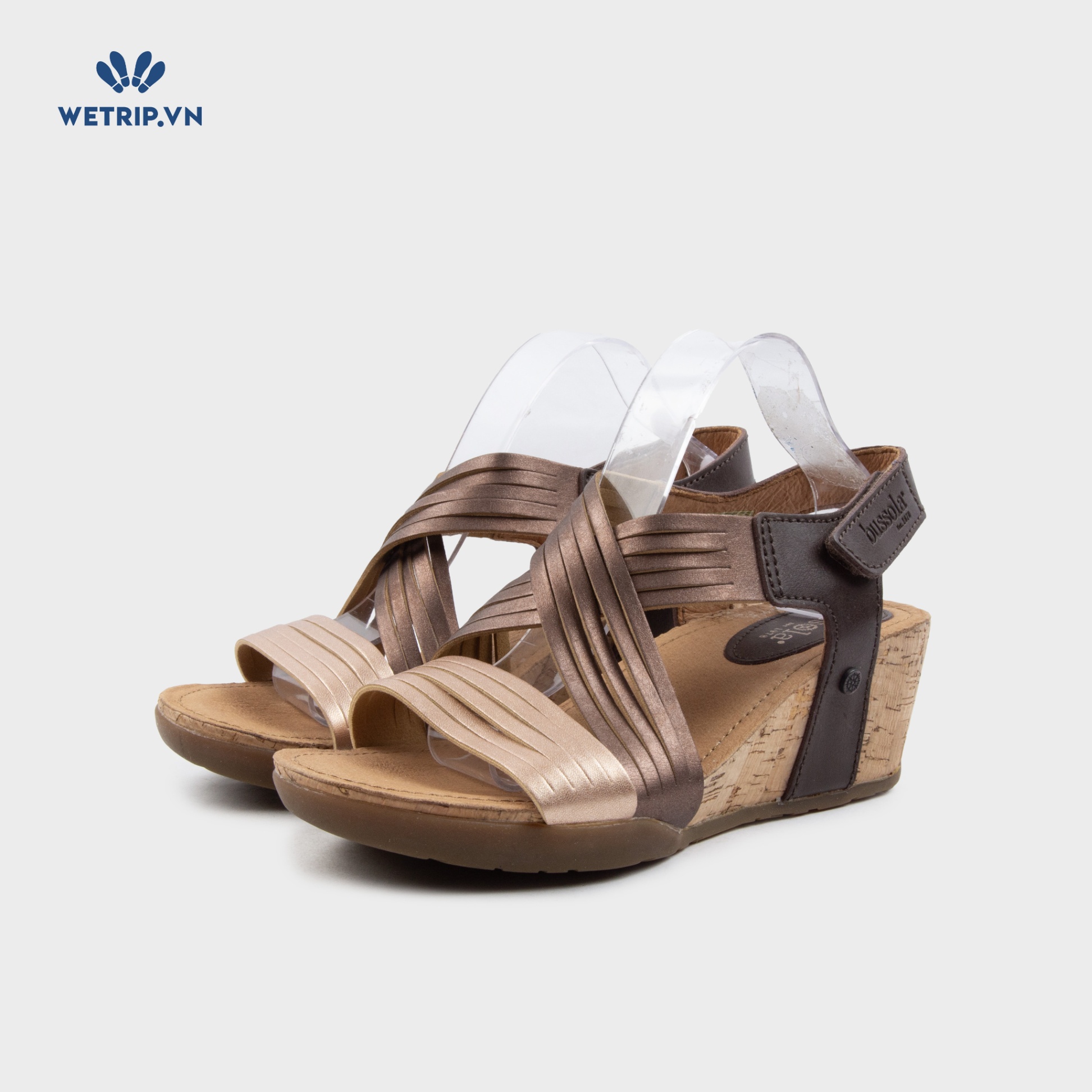 Sandal Xuồng Bussola (Ánh hồng pha nâu đồng) Mã SDX-BSL-120-B