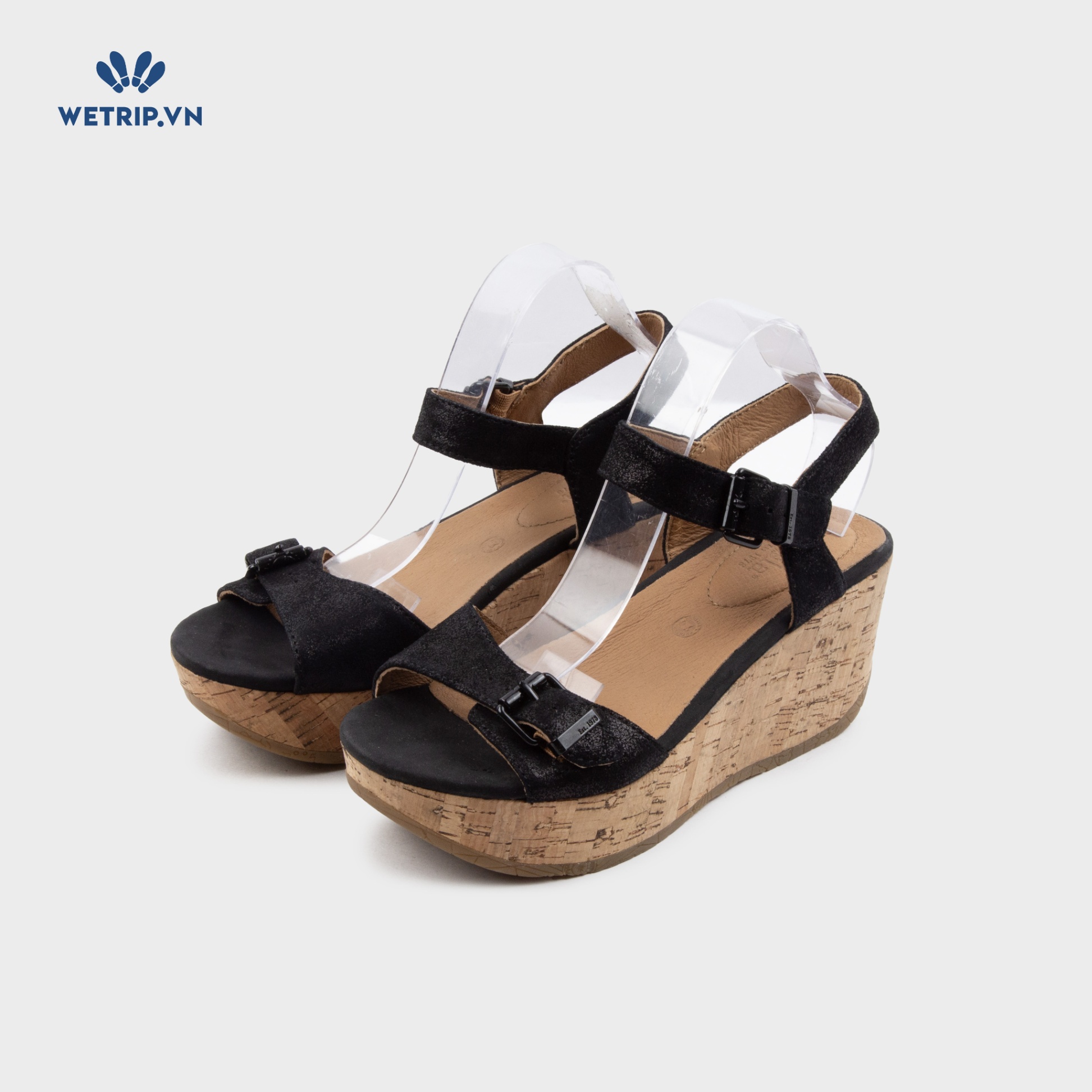 Sandal Xuồng Bussola (Đen nubuck) Mã SDX-BSL-118-A
