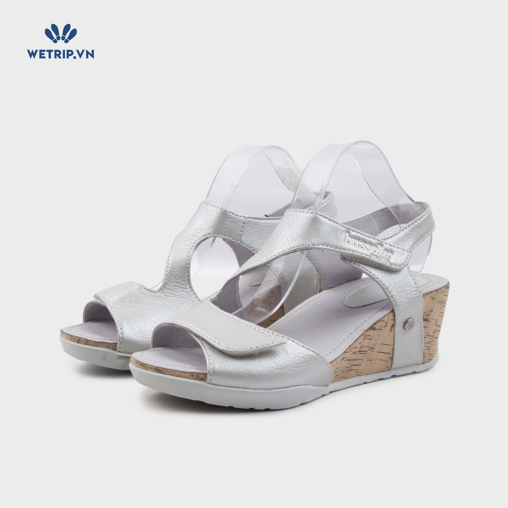 Sandal Xuồng Bussola (Bạc lì lót tím nhạt) Mã SDX-BSL-121-E2