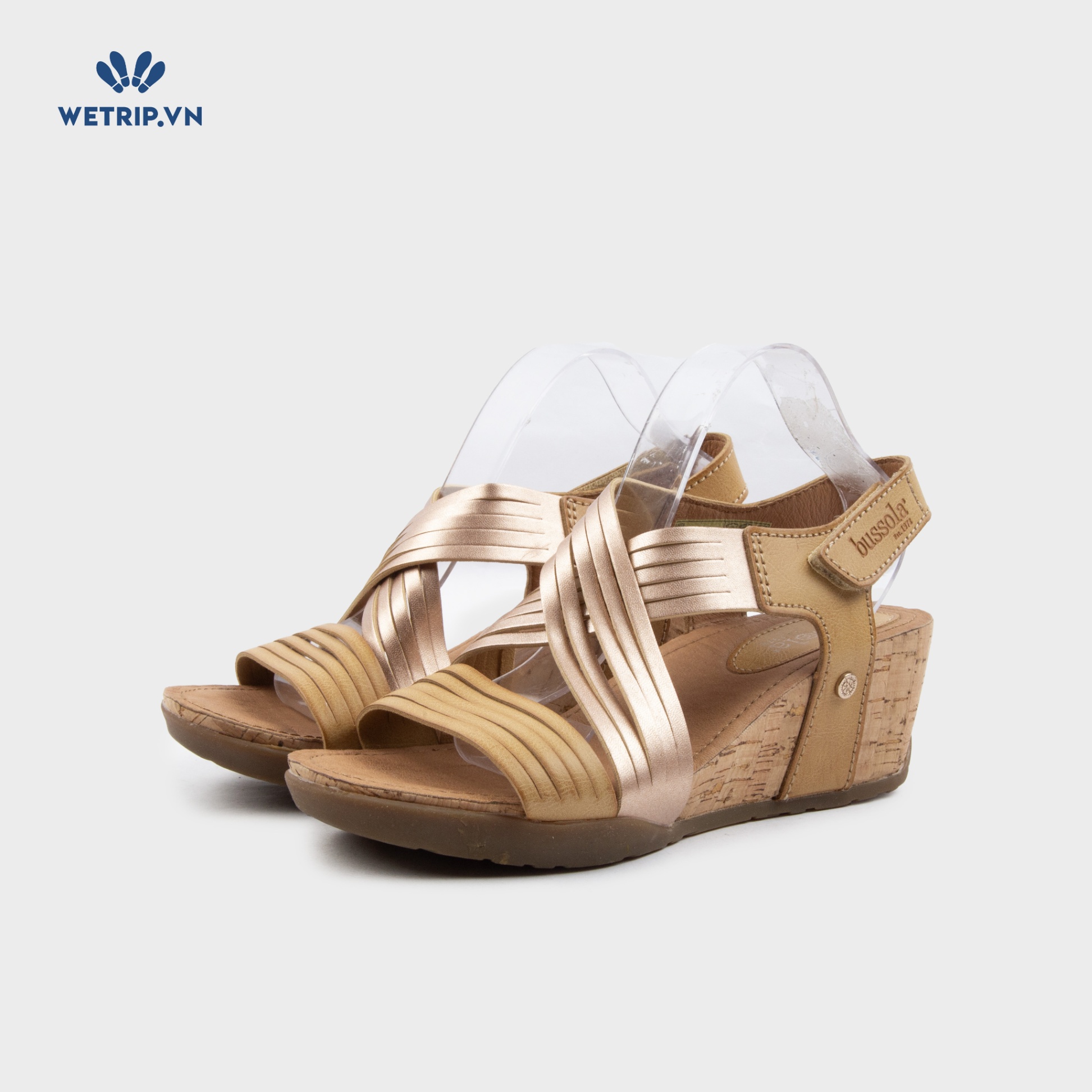 Sandal Xuồng Bussola (Nâu pha ánh hồng) Mã SDX-BSL-120-C