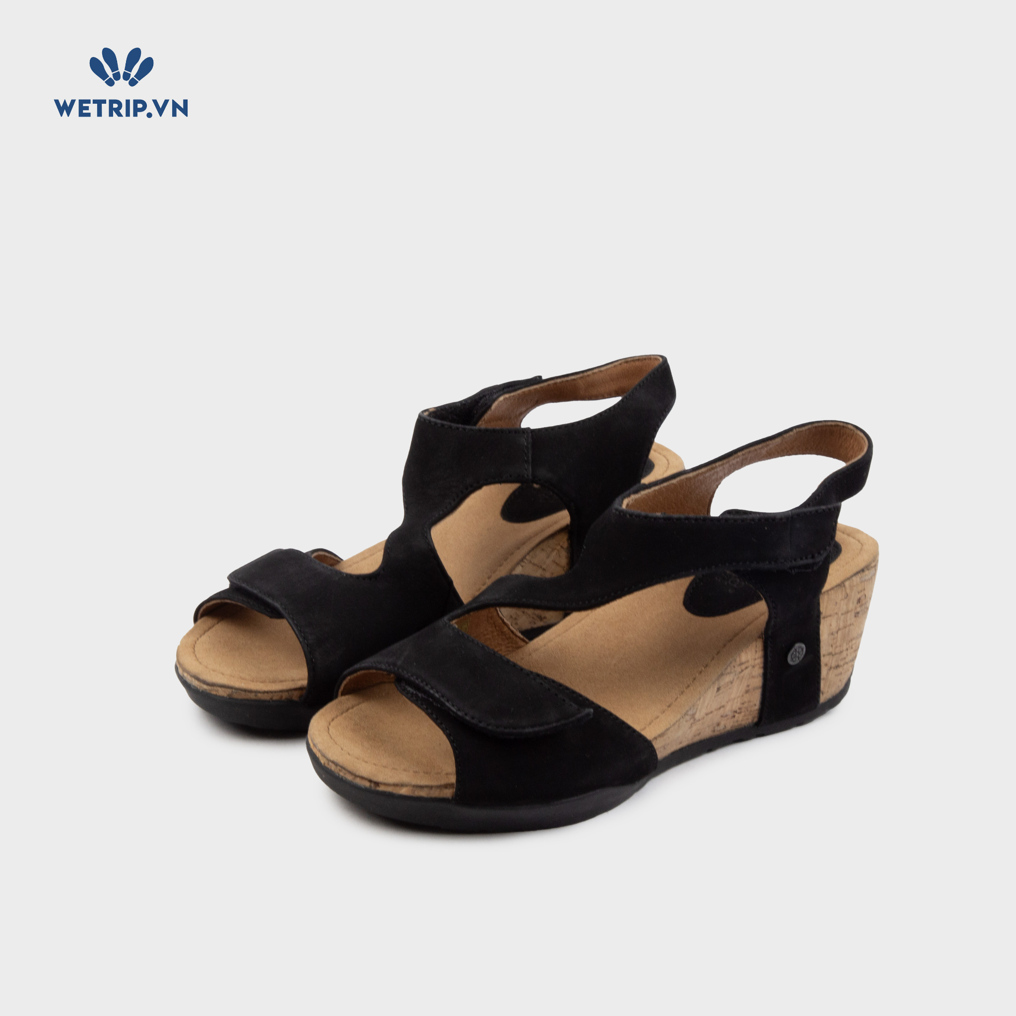 Sandal Xuồng Bussola (Quai đen da lộn) Mã SDX-BSL-121-A2