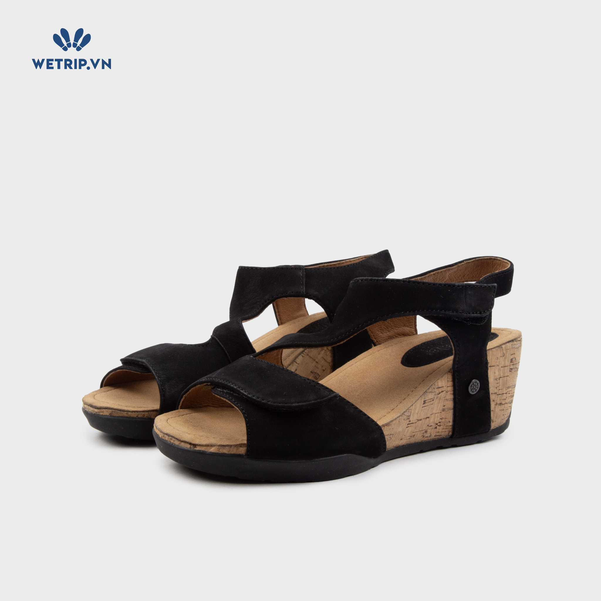 Sandal Xuồng Bussola (Quai đen da lộn) Mã SDX-BSL-121-A2