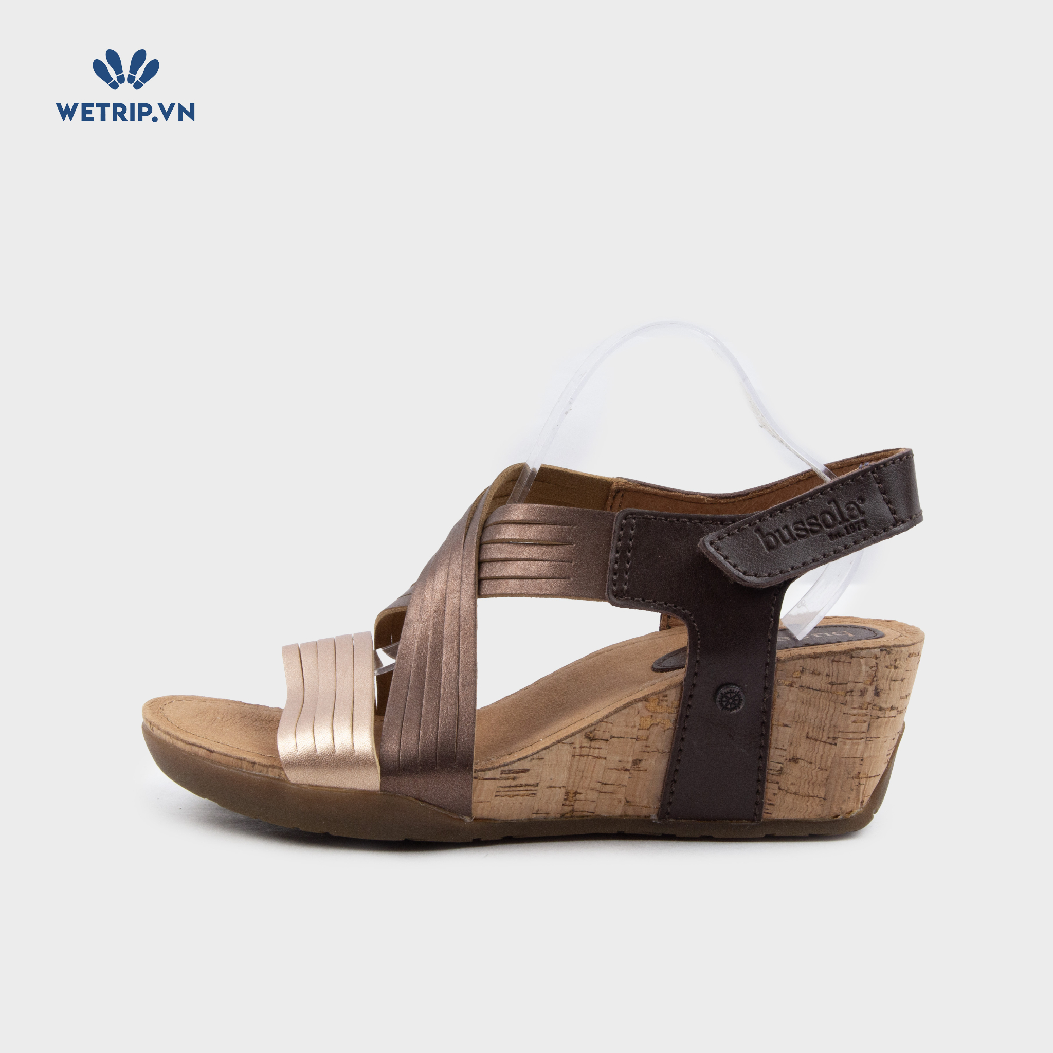 Sandal Xuồng Bussola (Ánh hồng pha nâu đồng) Mã SDX-BSL-120-B