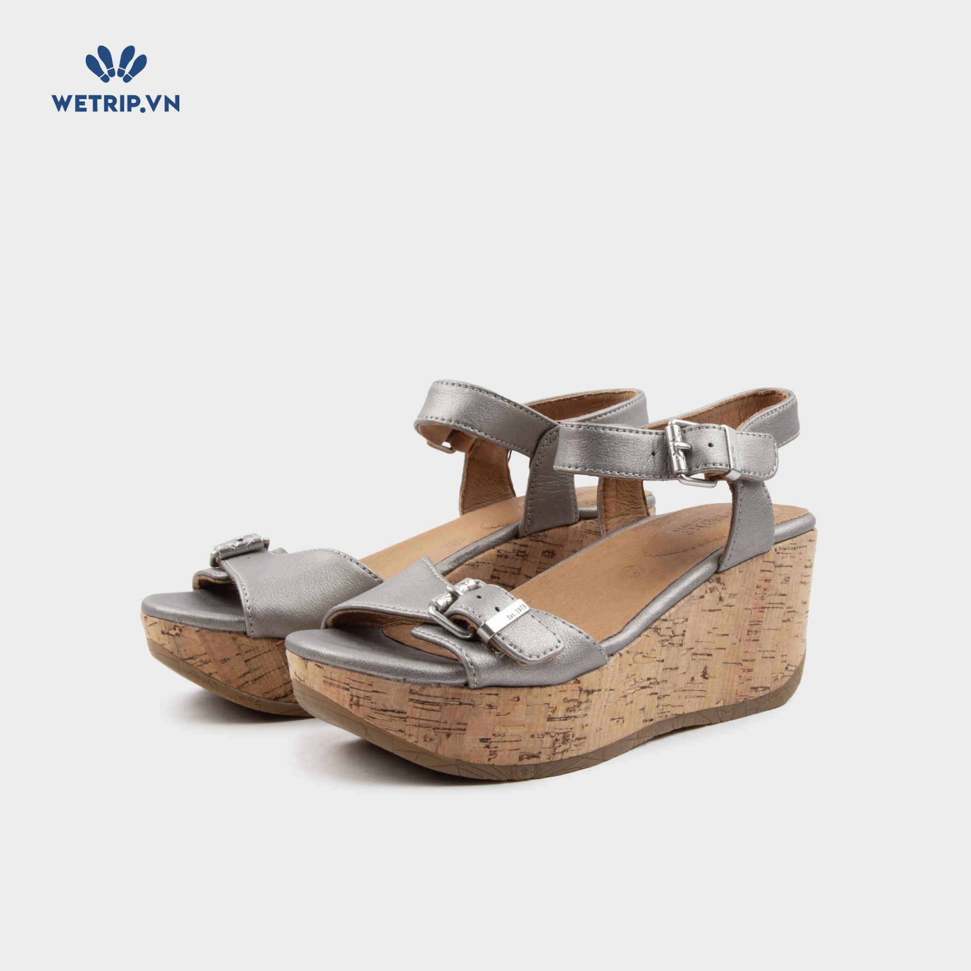 Sandal Xuồng Bussola (Ánh bạc đế nâu) Mã SDX-BSL-118-C