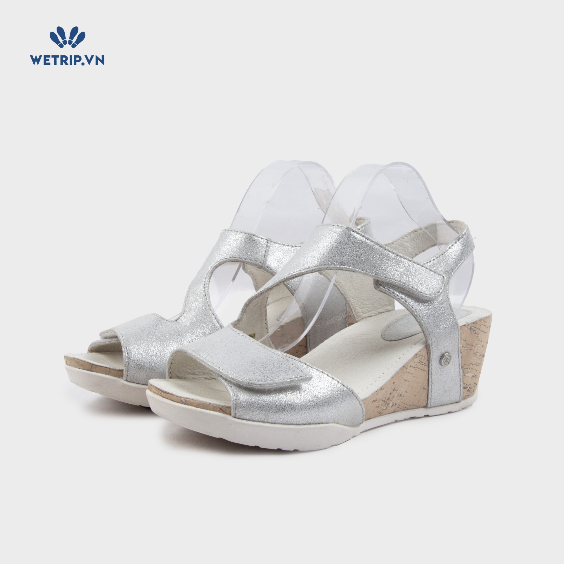 Sandal Xuồng Bussola (Ánh bạc lót kem) Mã SDX-BSL-121-E