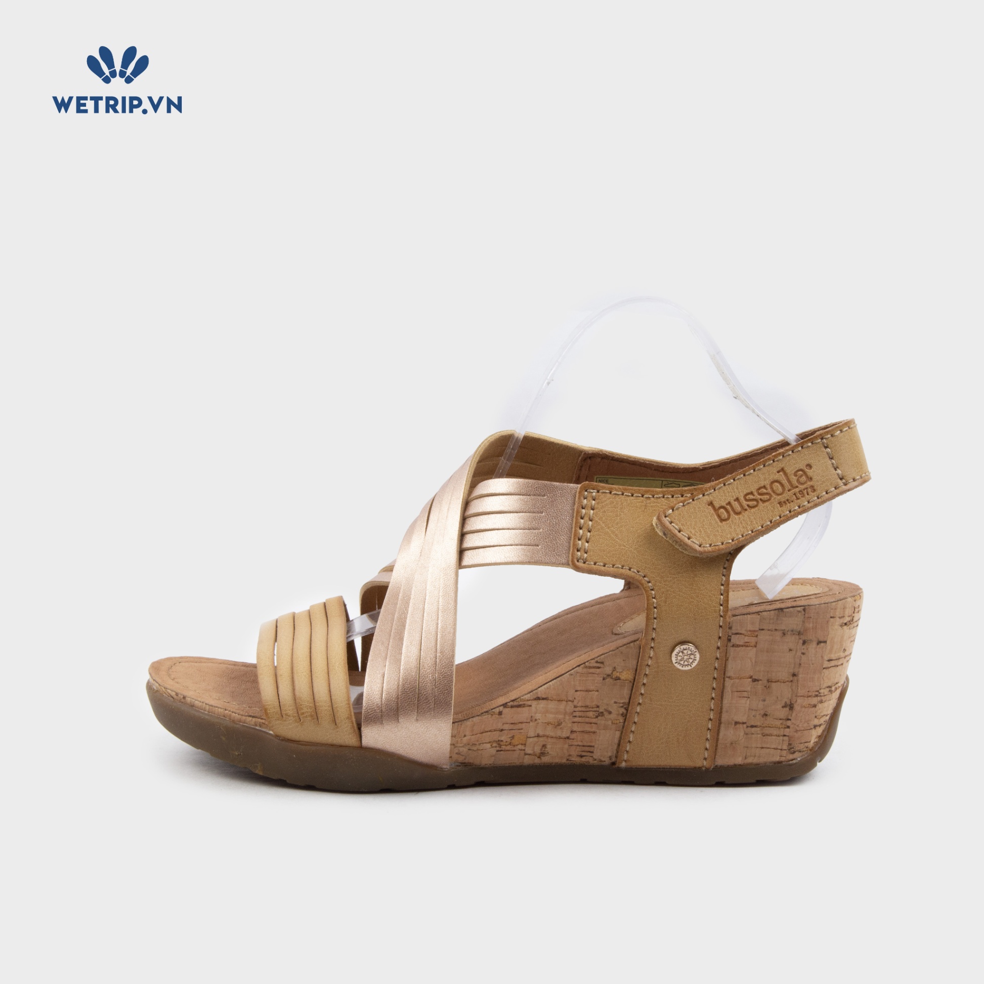 Sandal Xuồng Bussola (Nâu pha ánh hồng) Mã SDX-BSL-120-C