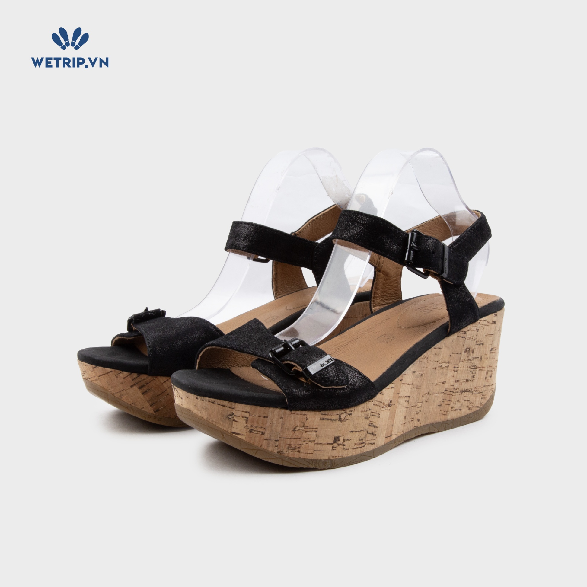 Sandal Xuồng Bussola (Đen nubuck) Mã SDX-BSL-118-A