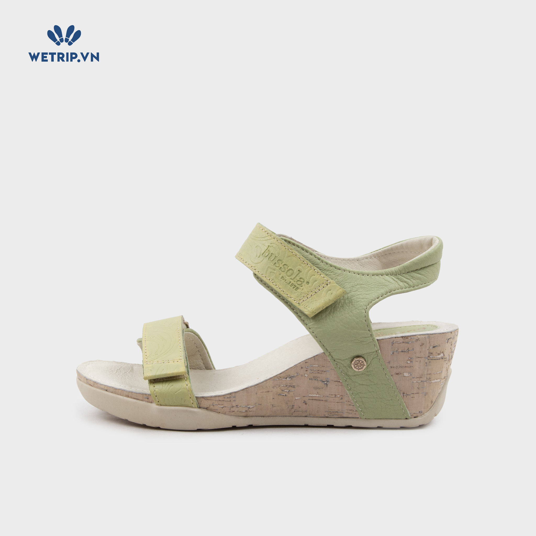 Sandal Xuồng Bussola (Xanh cốm mix vàng) Mã SDX-BSL-113-E