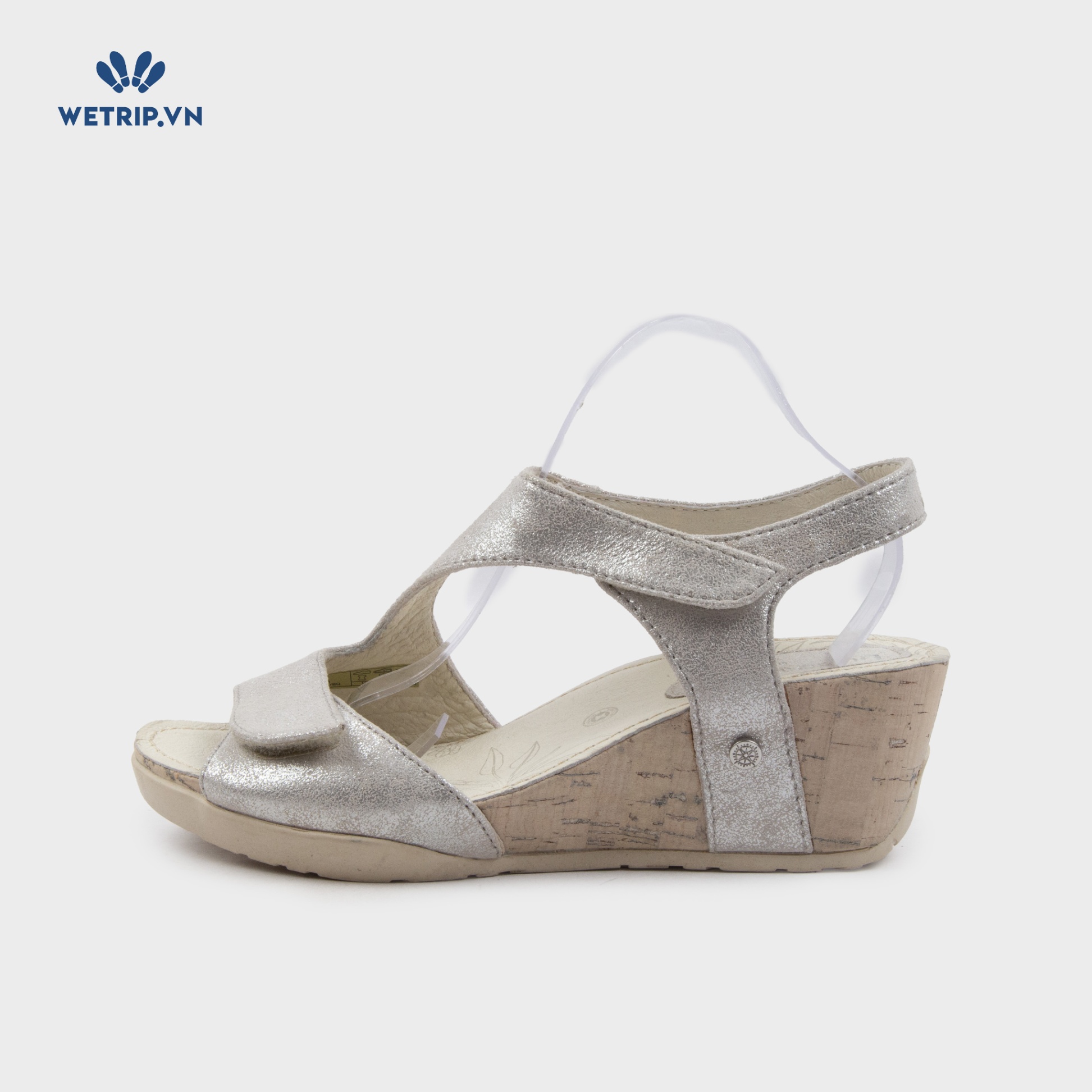 Sandal Xuồng Bussola (Ánh bạc lót họa tiết) Mã SDX-BSL-121-E1