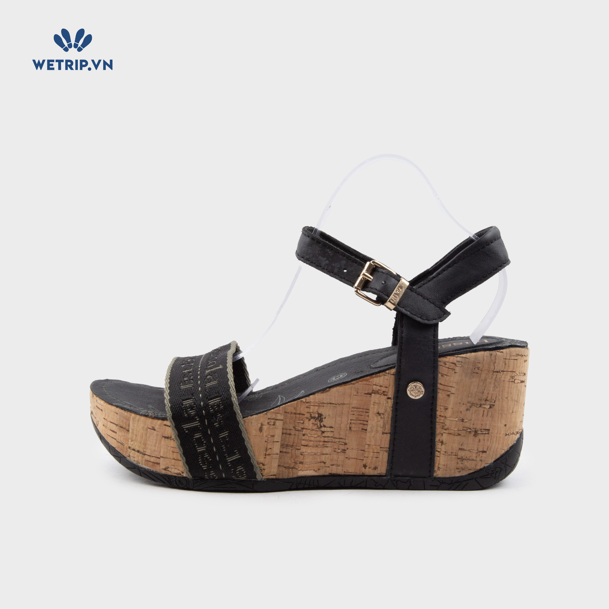 Sandal Xuồng Bussola (Quai đen đế họa tiết) Mã SDX-BSL-116-A1