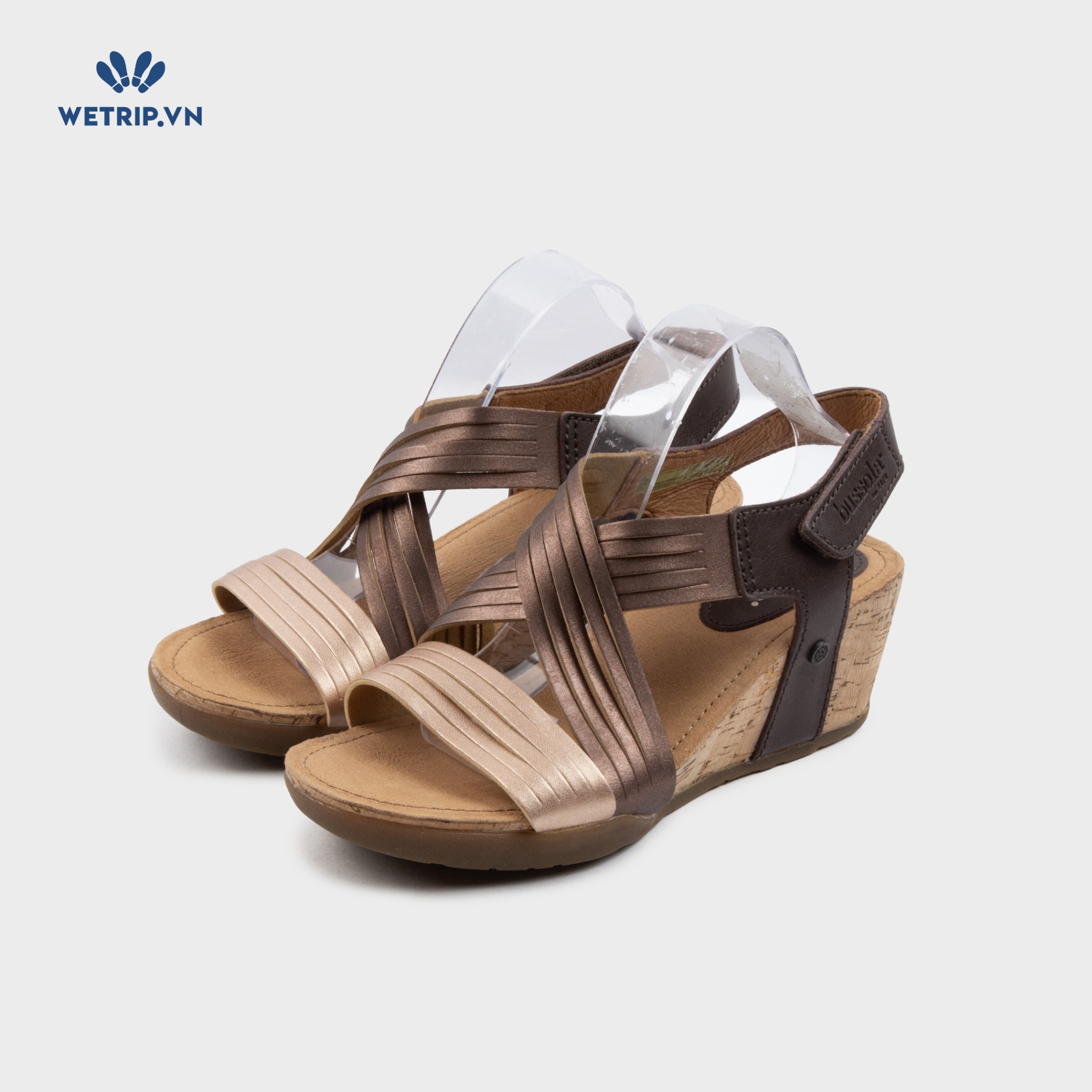 Sandal Xuồng Bussola (Ánh hồng pha nâu đồng) Mã SDX-BSL-120-B