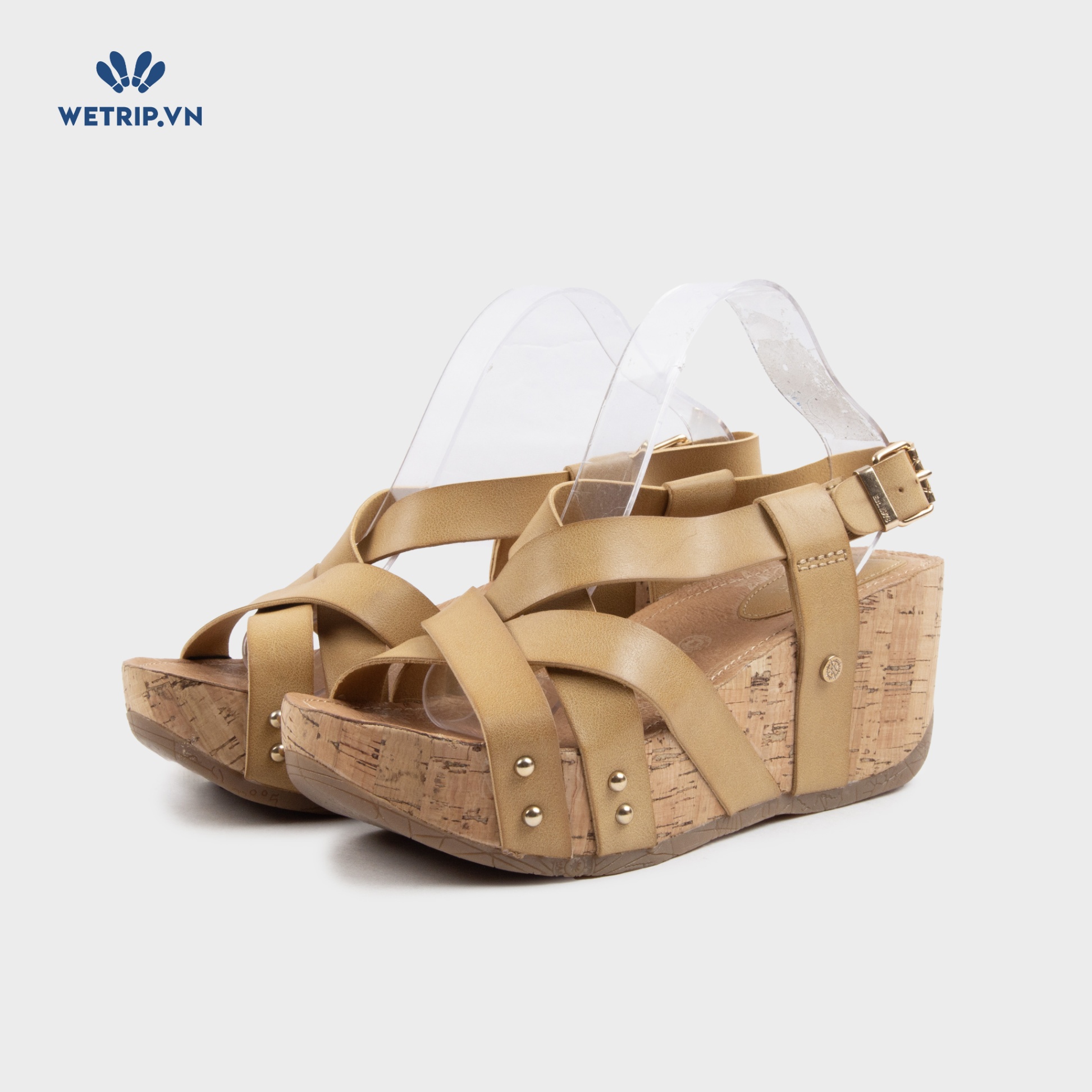 Sandal Xuồng Bussola (Quai nâu da bò nhạt) Mã SDX-BSL-132-D3