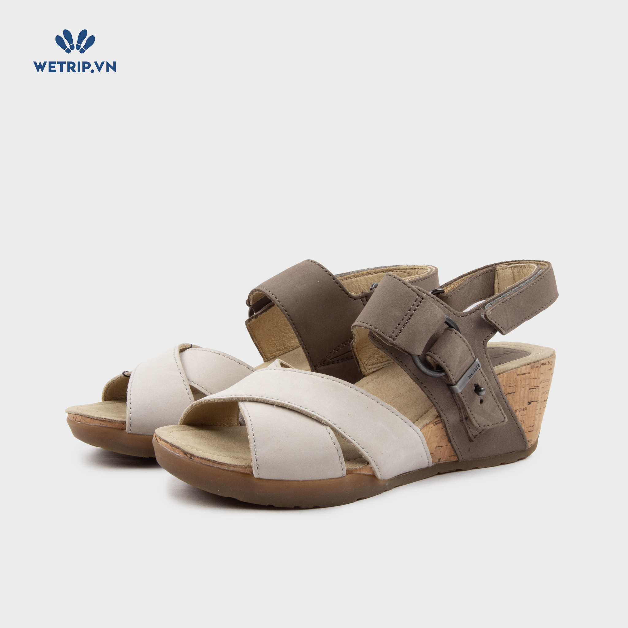 Sandal Xuồng Bussola (Ghi pha nâu) Mã SDX-BSL-127-A
