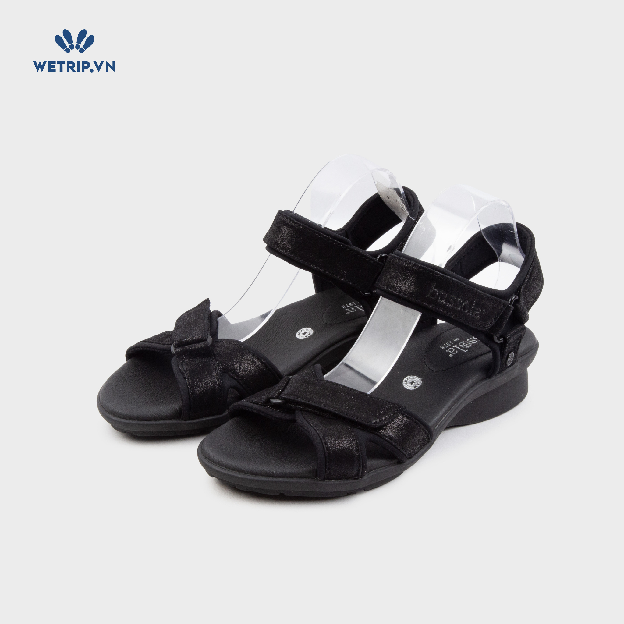 Sandal Xuồng Bussola (Đen nubuck) Mã SDX-BSL-126-A