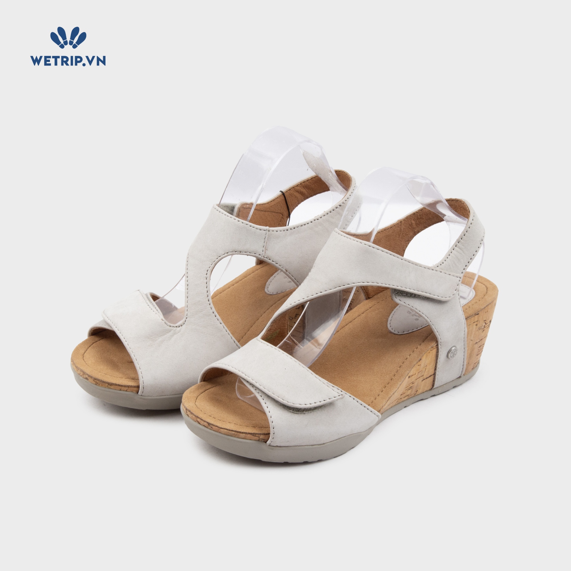 Sandal Xuồng Bussola (Ghi da lộn) Mã SDX-BSL-121-H