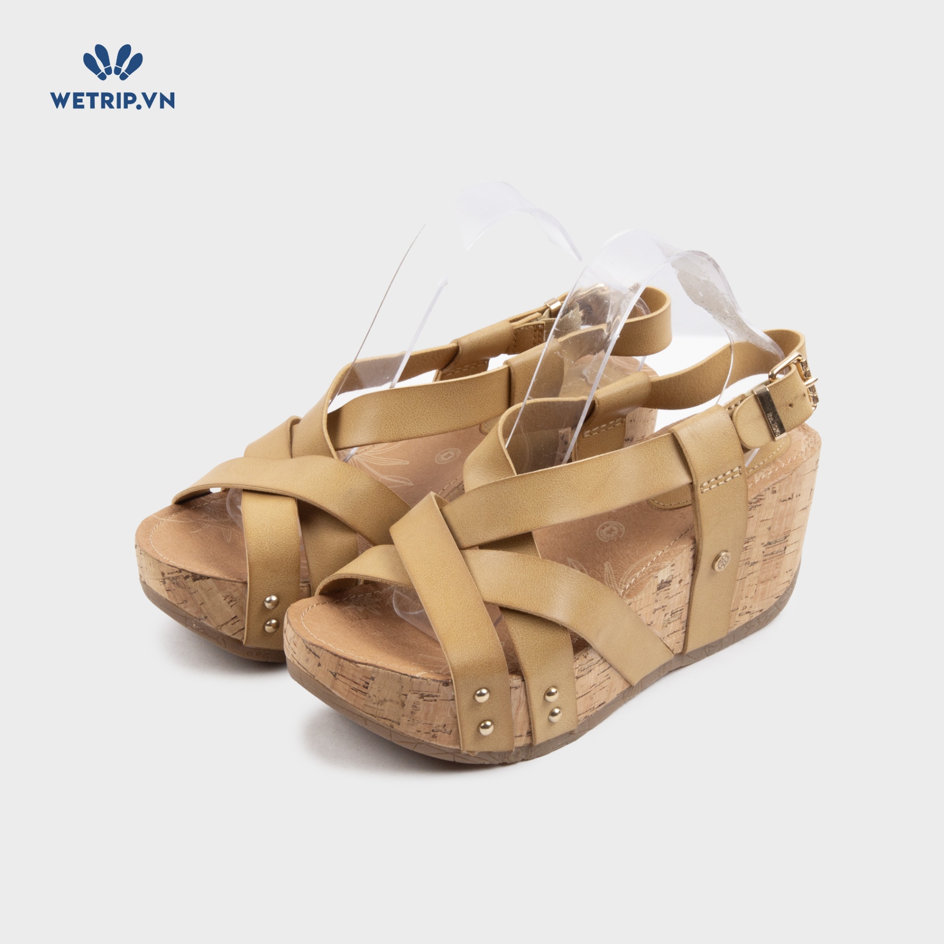Sandal Xuồng Bussola (Quai nâu da bò nhạt) Mã SDX-BSL-132-D3