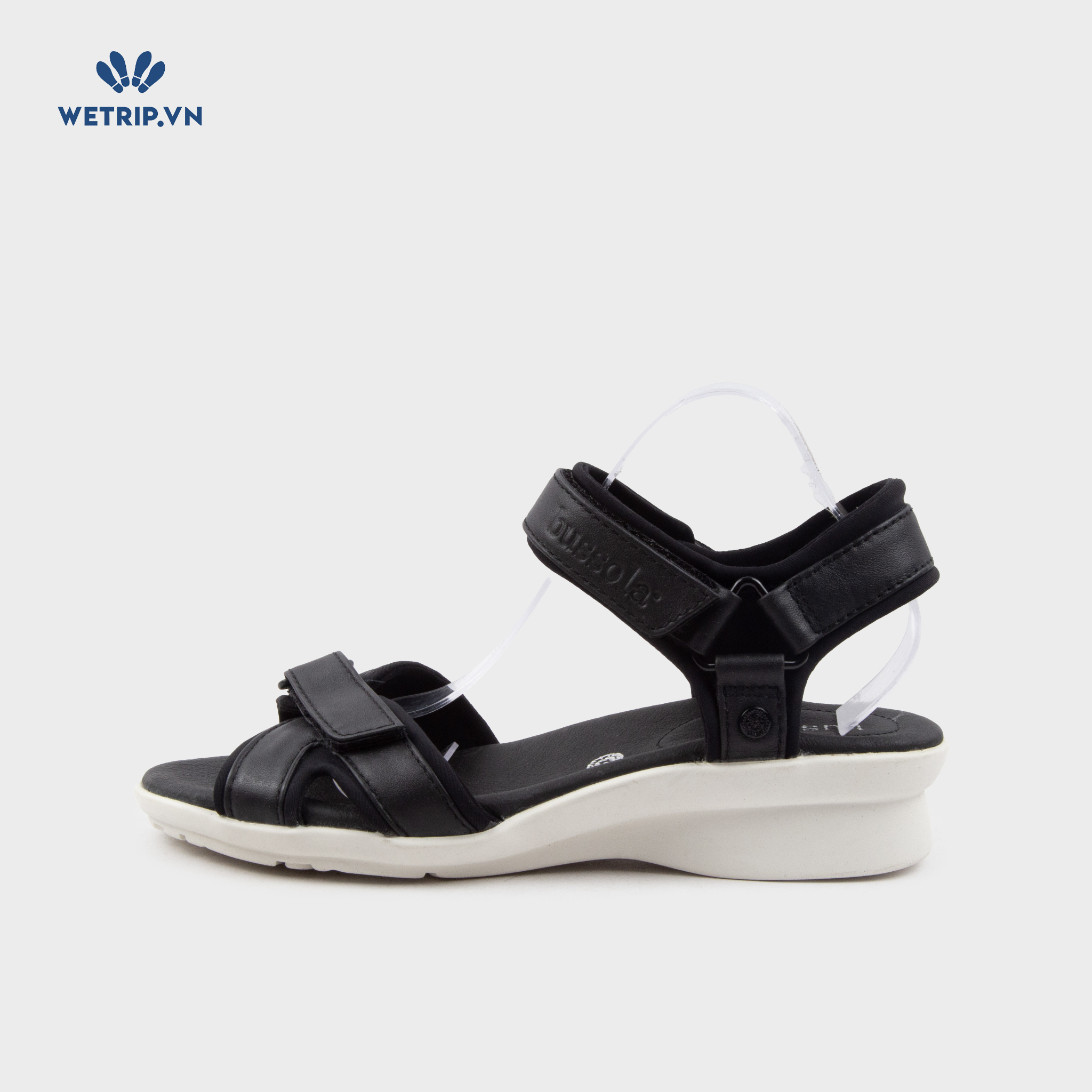 Sandal Xuồng Bussola (Đen trơn đế trắng) Mã SDX-BSL-126-A1