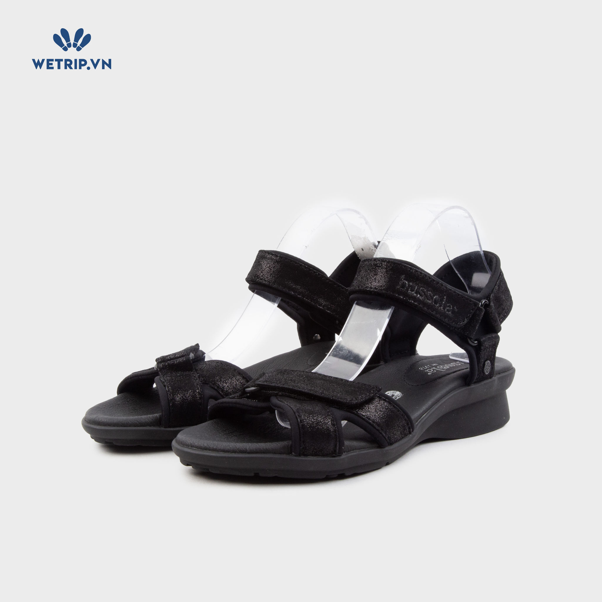 Sandal Xuồng Bussola (Đen nubuck) Mã SDX-BSL-126-A