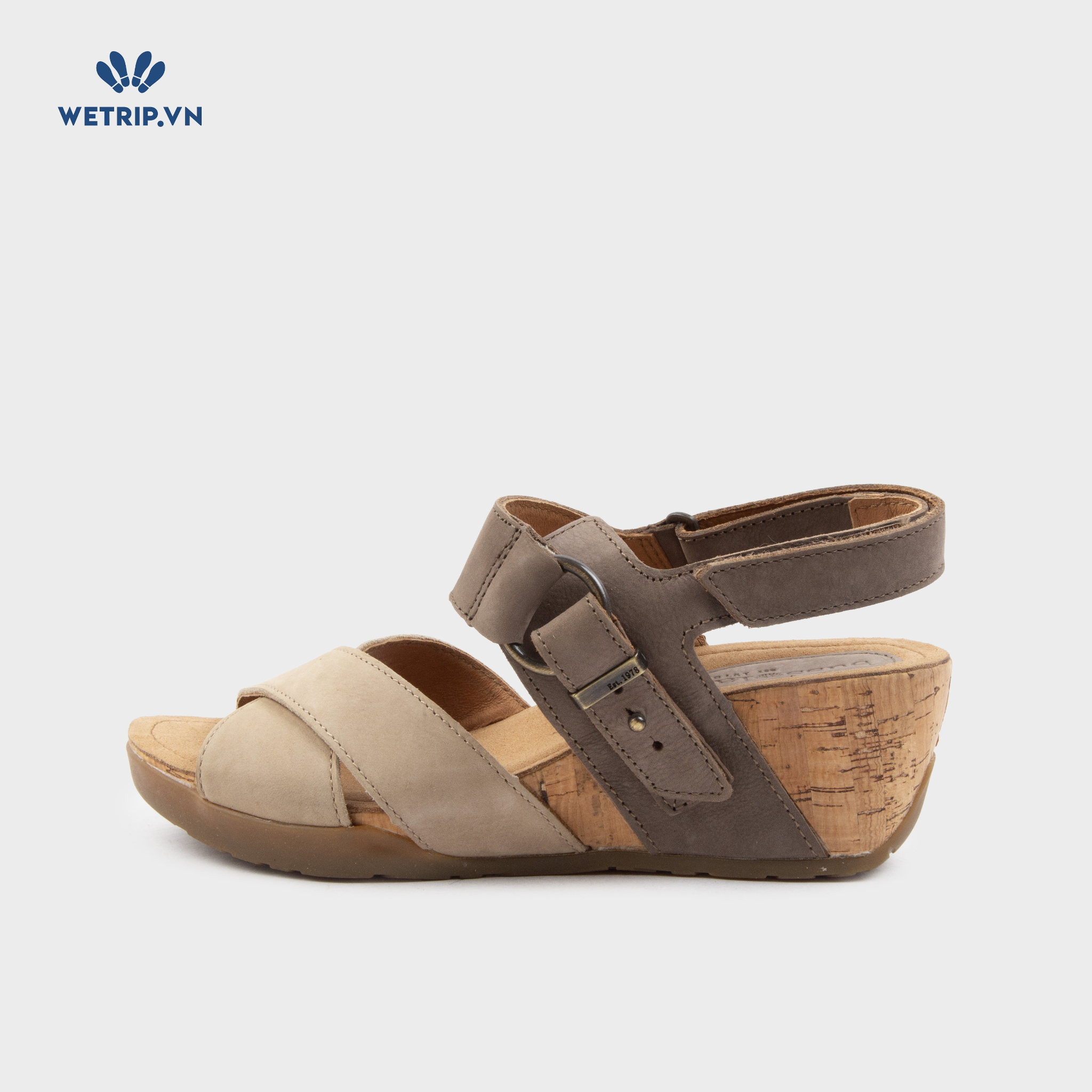 Sandal Xuồng Bussola (Be pha nâu) Mã SDX-BSL-127-B