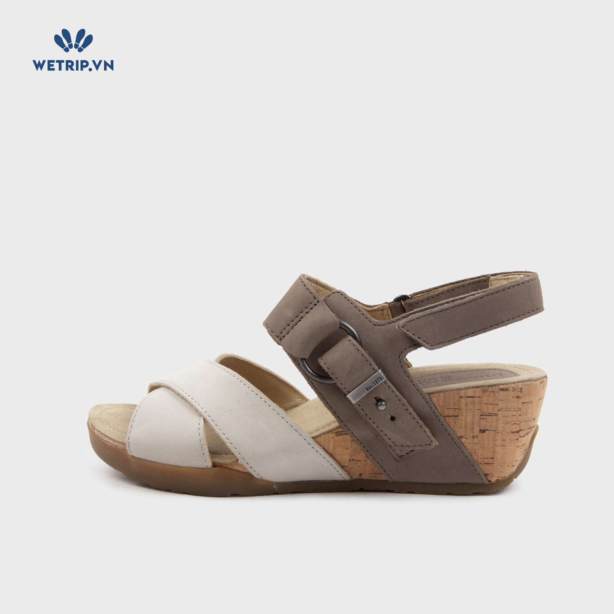 Sandal Xuồng Bussola (Ghi pha nâu) Mã SDX-BSL-127-A