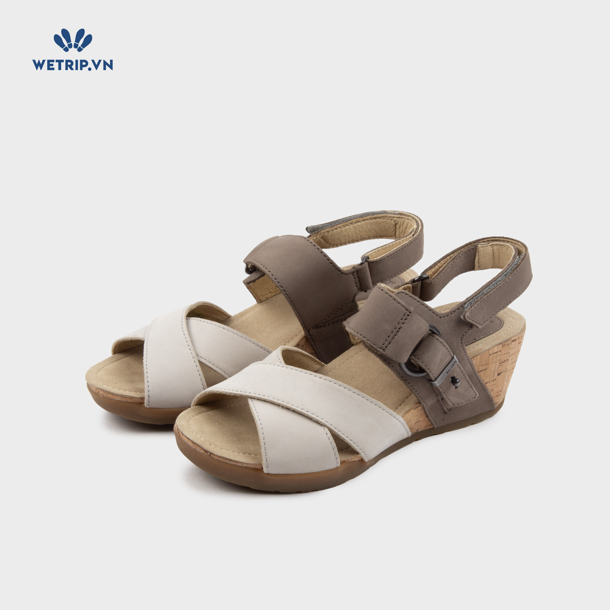 Sandal Xuồng Bussola (Ghi pha nâu) Mã SDX-BSL-127-A