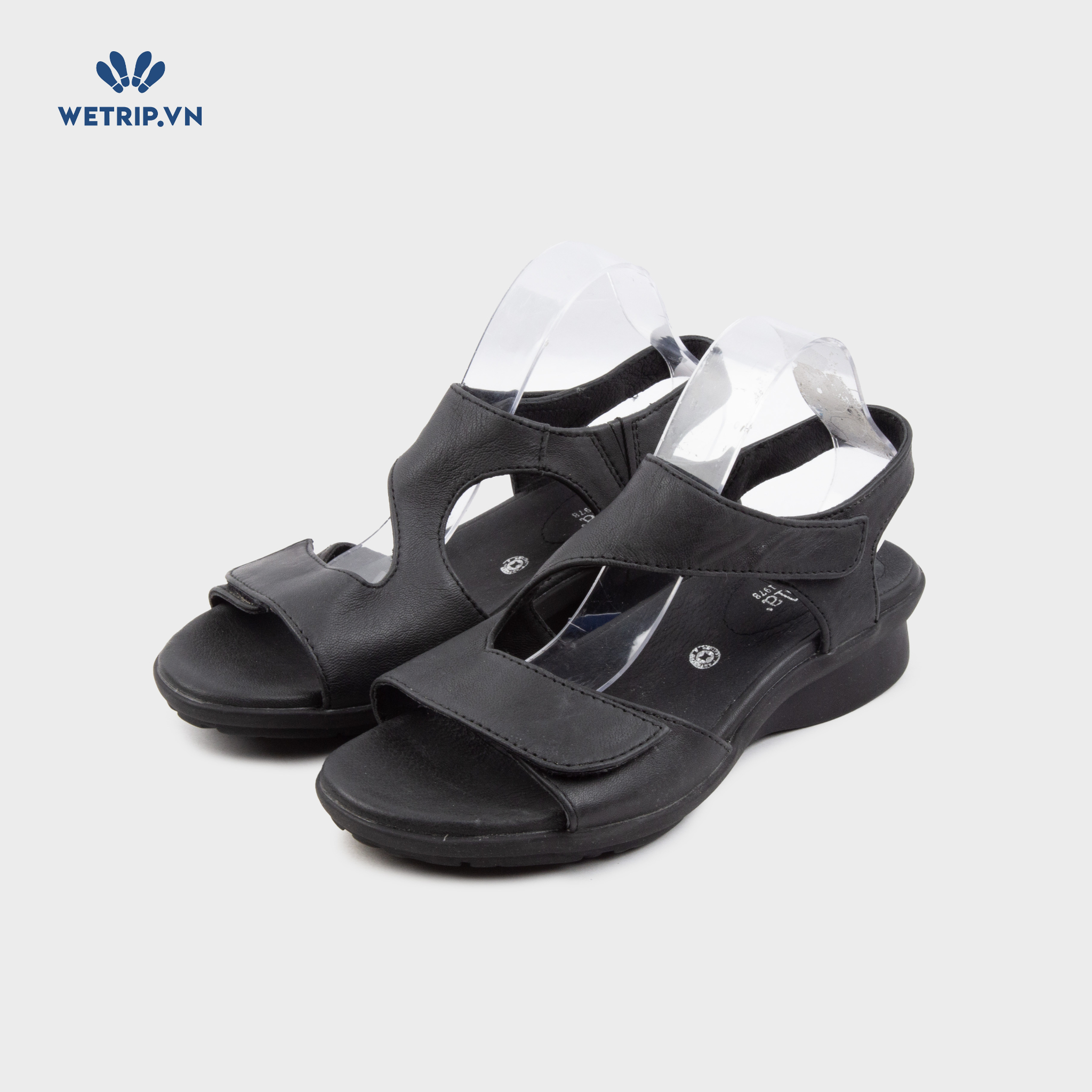 Sandal Xuồng Bussola (Đen trơn) Mã SDX-BSL-125-A1
