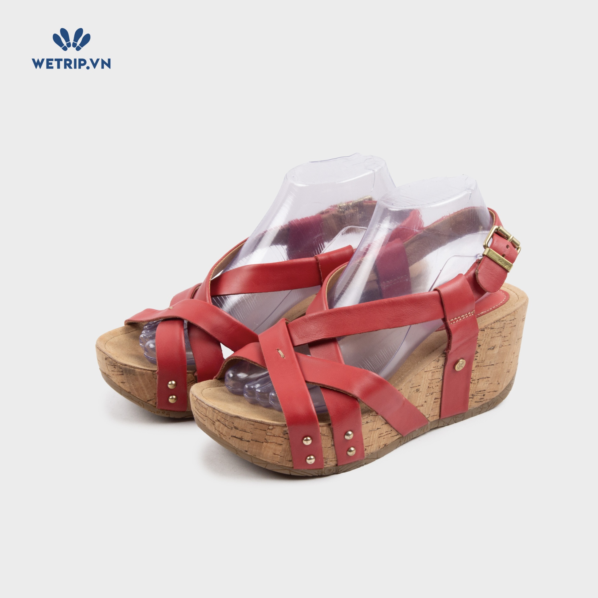 Sandal Xuồng Bussola (Quai đỏ) Mã SDX-BSL-132-G