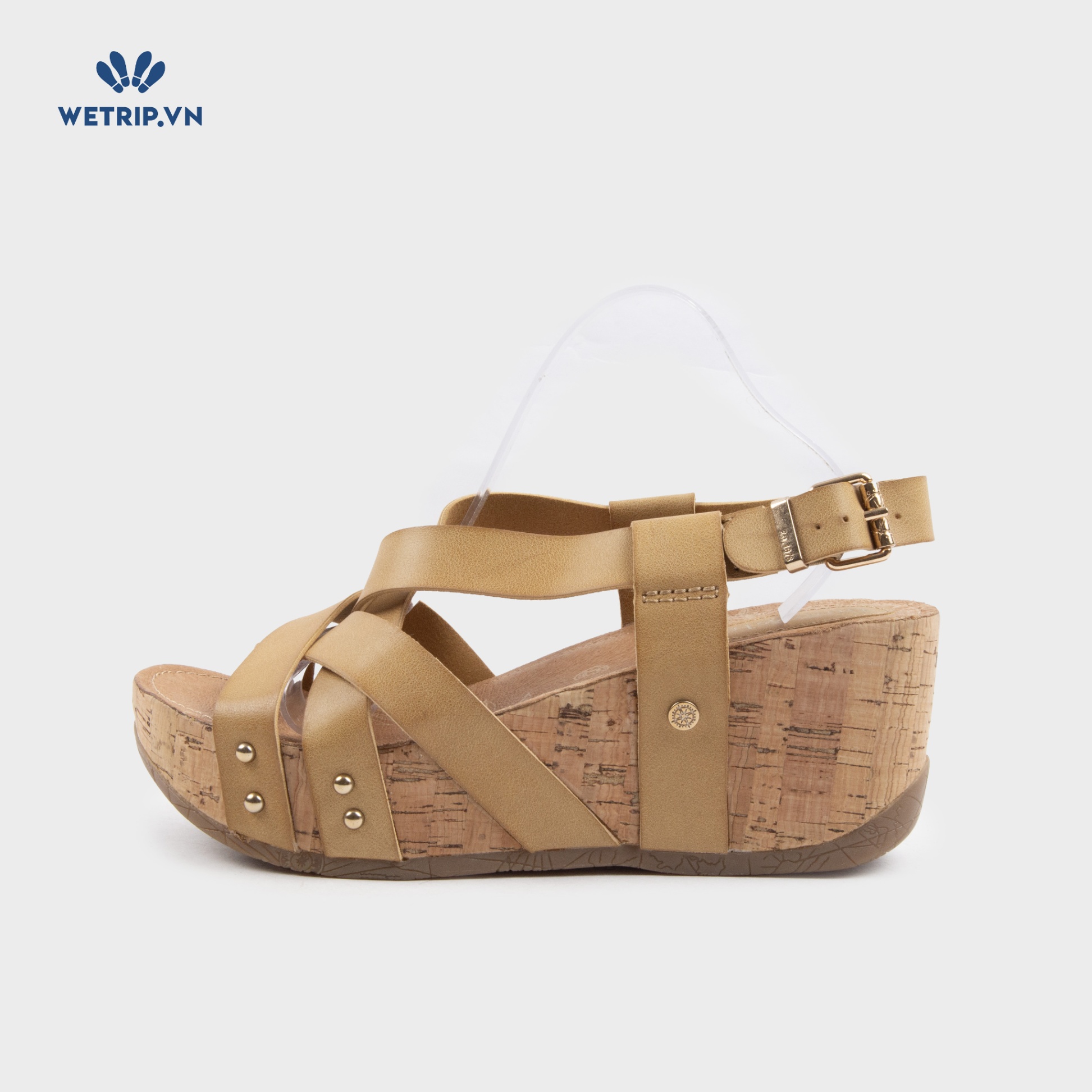 Sandal Xuồng Bussola (Quai nâu da bò nhạt) Mã SDX-BSL-132-D3