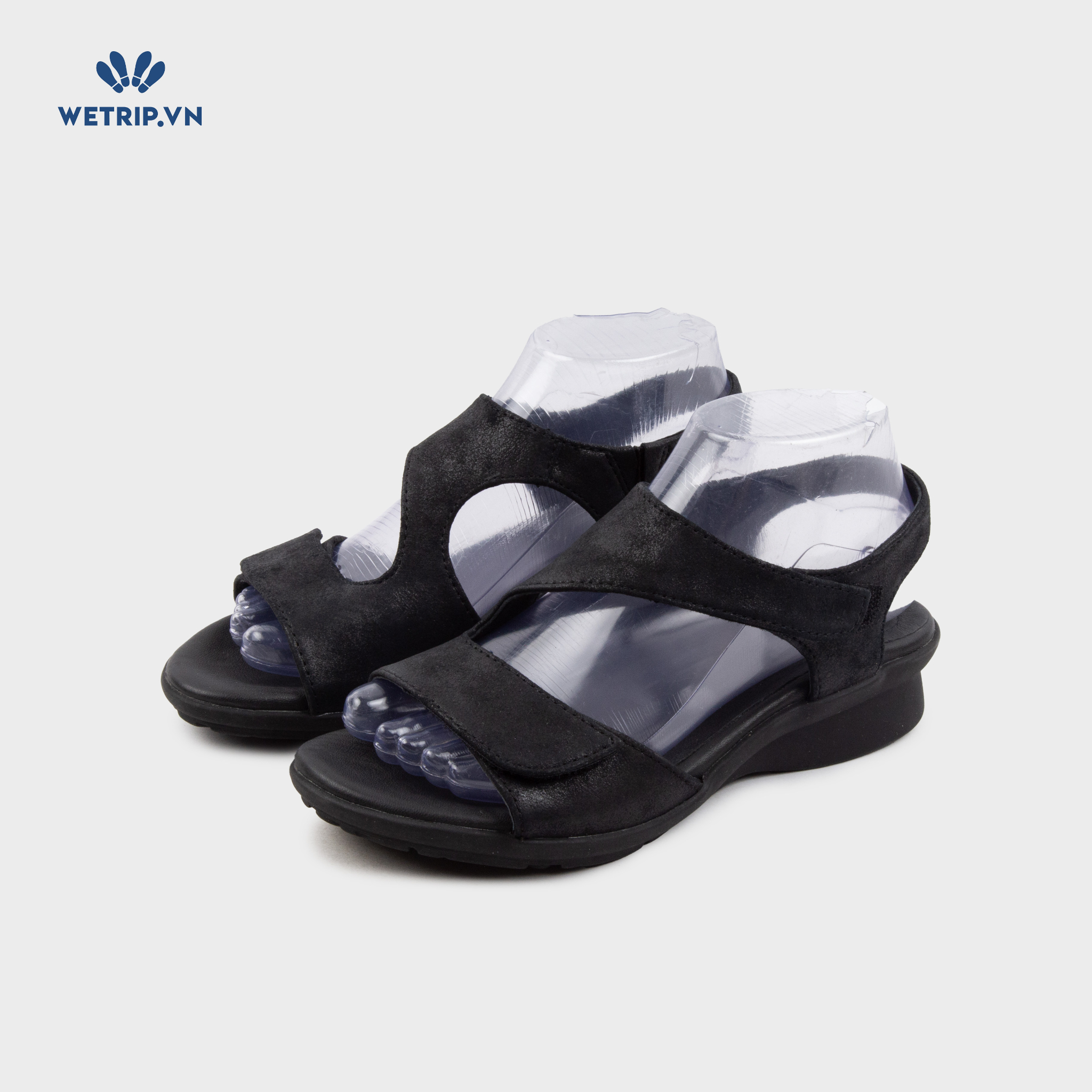 Sandal Xuồng Bussola (Nubuc Đen) Mã SDX-BSL-125-A