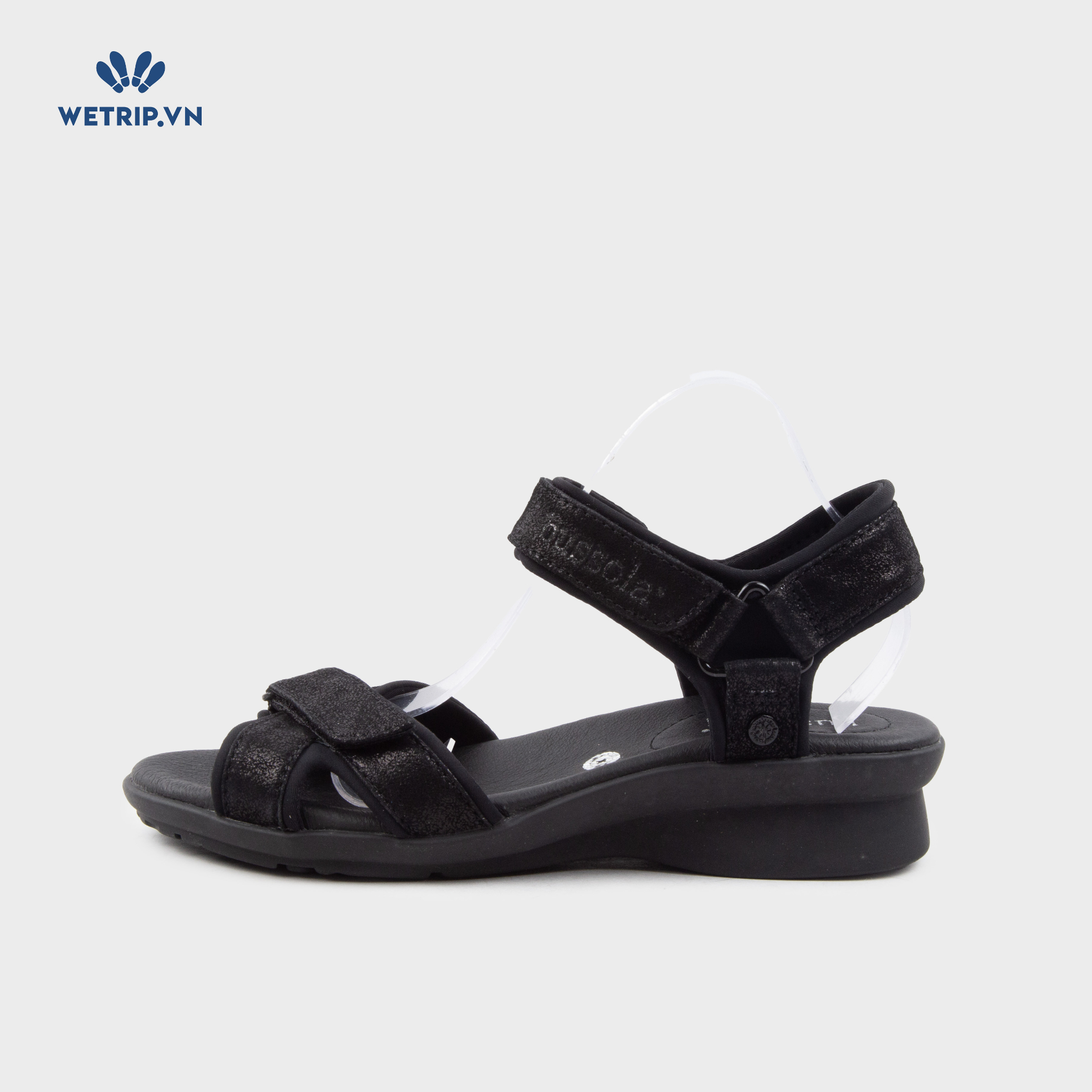 Sandal Xuồng Bussola (Đen nubuck) Mã SDX-BSL-126-A