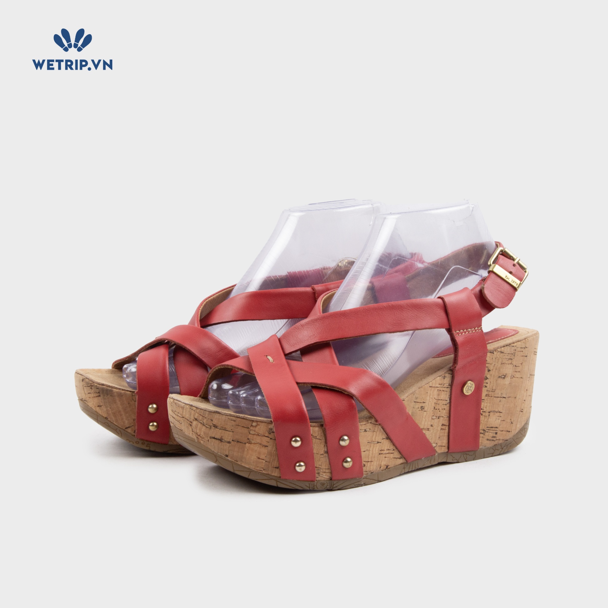 Sandal Xuồng Bussola (Quai đỏ) Mã SDX-BSL-132-G